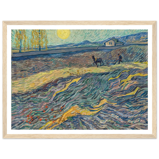 Laboureur dans un champ (1889) Art Print | Vincent van Gogh-Quipham Collections