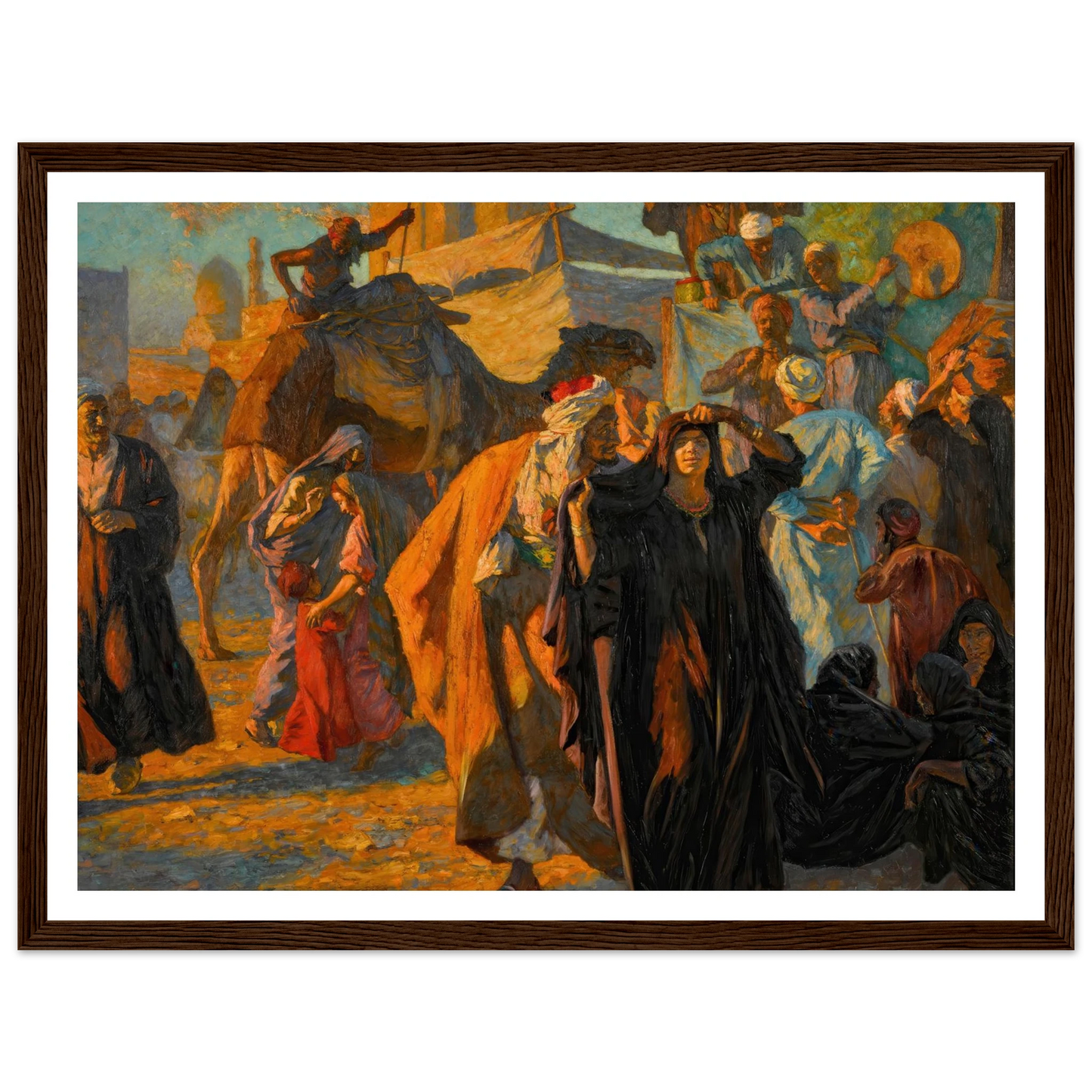 A Street Celebration In Cairo (1912) Art Print | Ludwig Deutsch-Quipham Collections