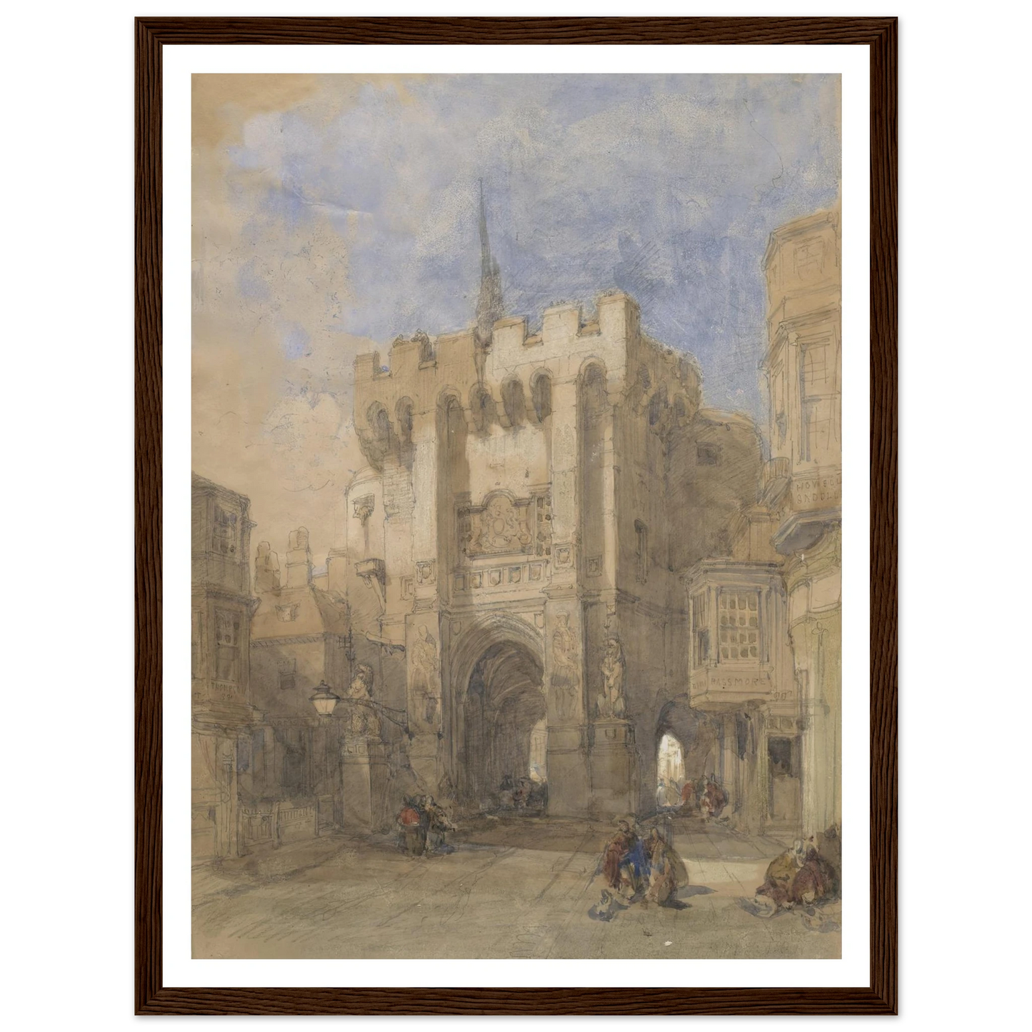 Bargate, Southampton (1828) Art Print | David Roberts-Quipham Collections