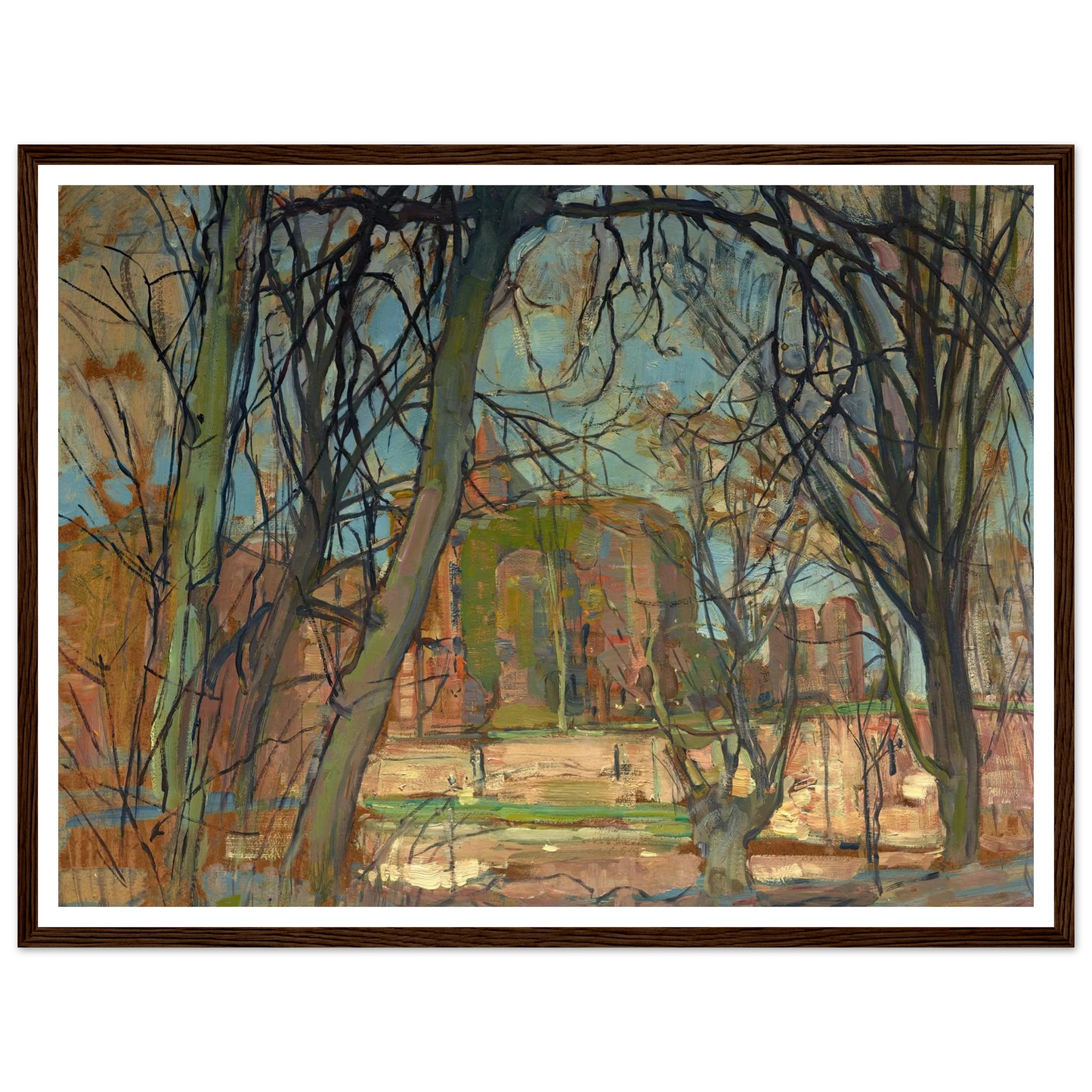 Spring Sun (Lentezon); Castle Ruin; Brederode (1900s) Art Print | Piet Mondrian-Quipham Collections