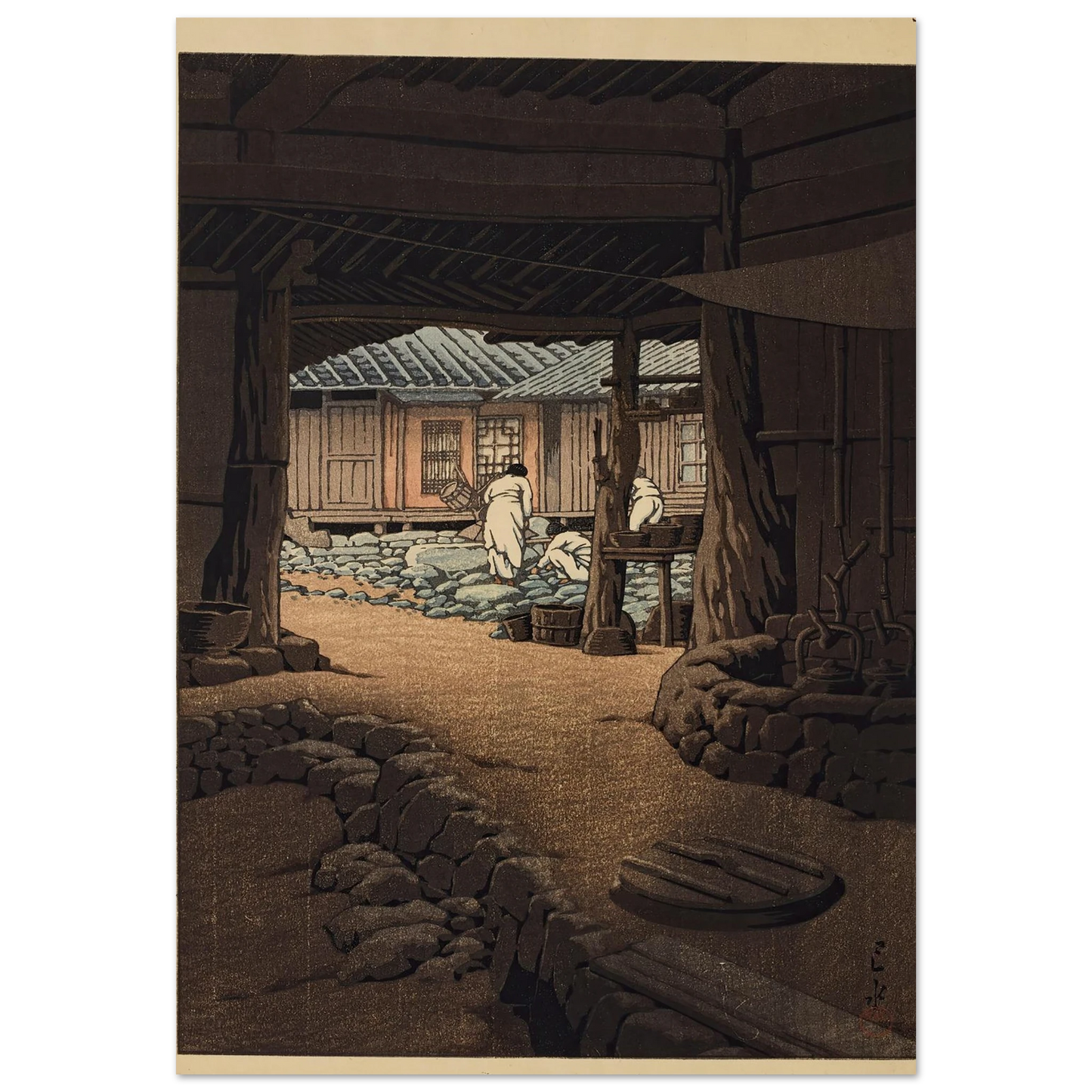 Chosen Chiizan Sen’in-ji (The Cheoneunsa Temple, Mount Jirisan, Korea) (1940) Art Print | Kawase Hasui-Quipham Collections
