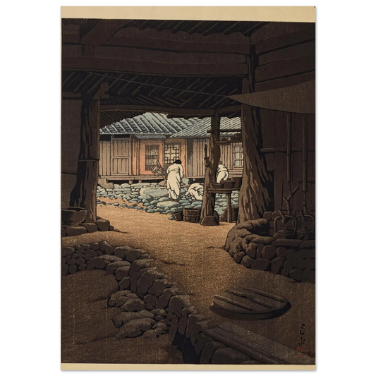 Chosen Chiizan Sen’in-ji (The Cheoneunsa Temple, Mount Jirisan, Korea) (1940) Art Print | Kawase Hasui-Quipham Collections
