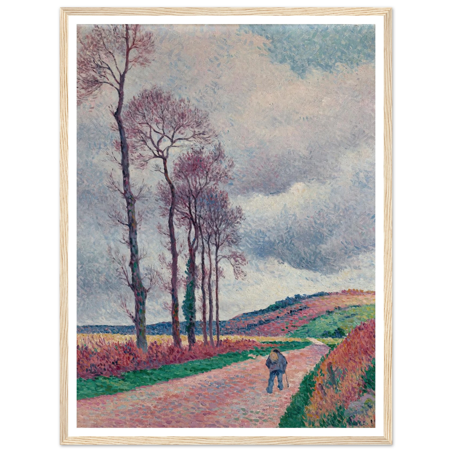 La route aux environs de Méréville (1902) Art Print | Maximilien Luce-Quipham Collections