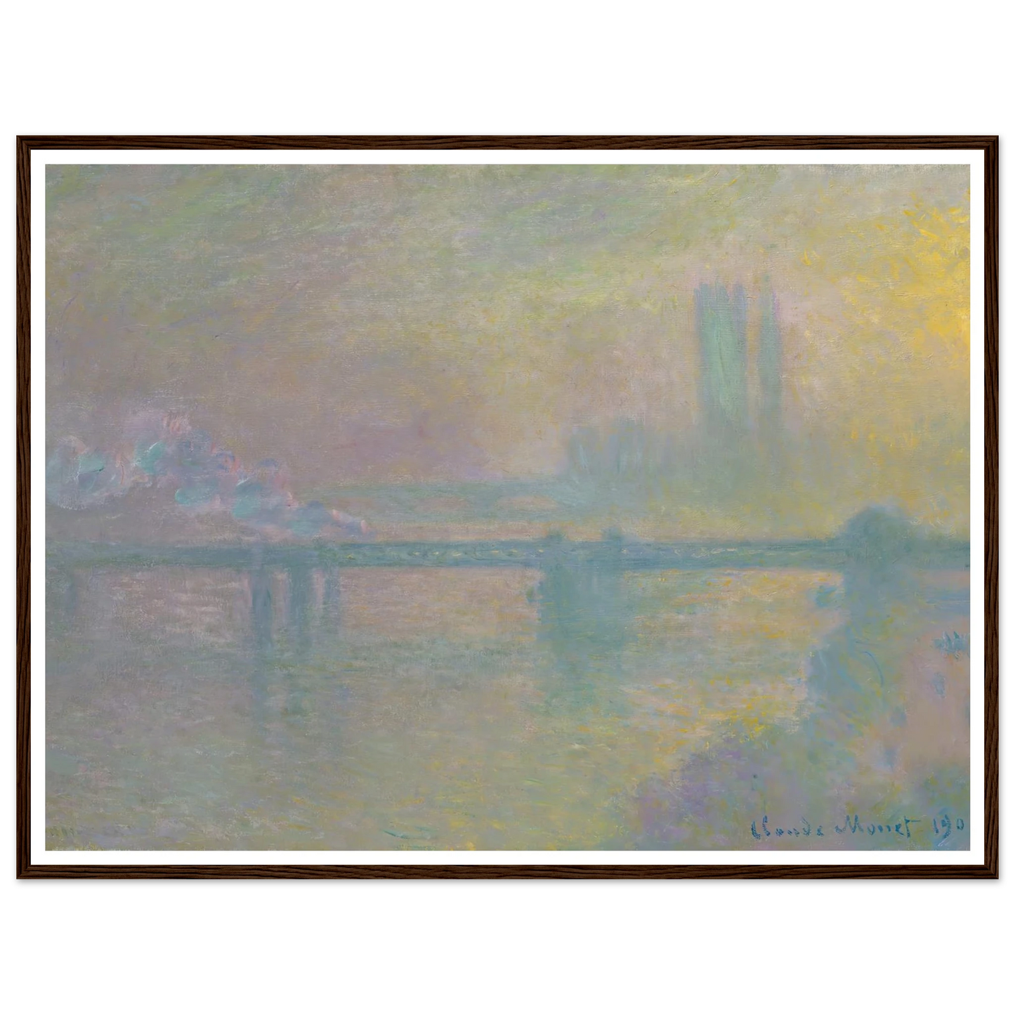 Charing Cross Bridge, London (1901) Art Print | Claude Monet-Quipham Collections