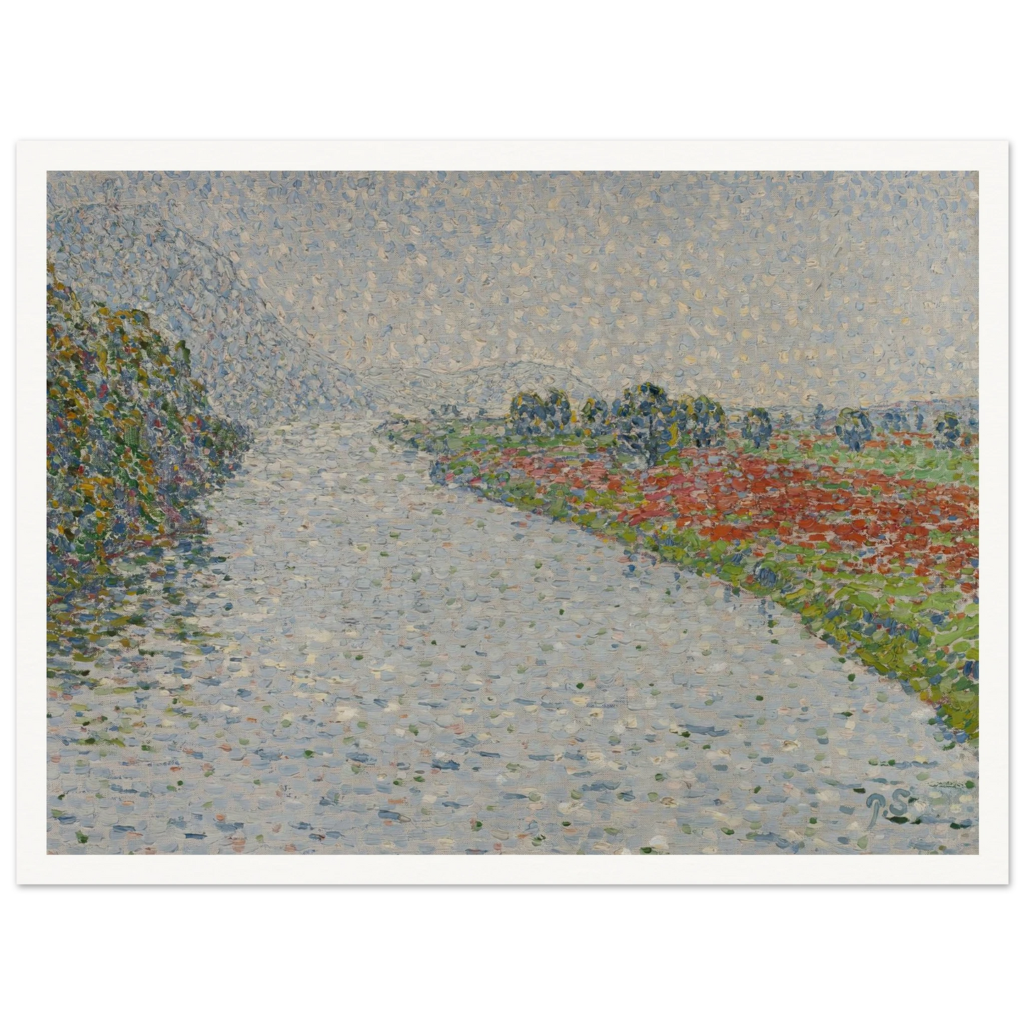 Riverside landscape(Ruhr near Hohensyburg) (circa 1902) Art Print | Christian Rohlfs-Quipham Collections