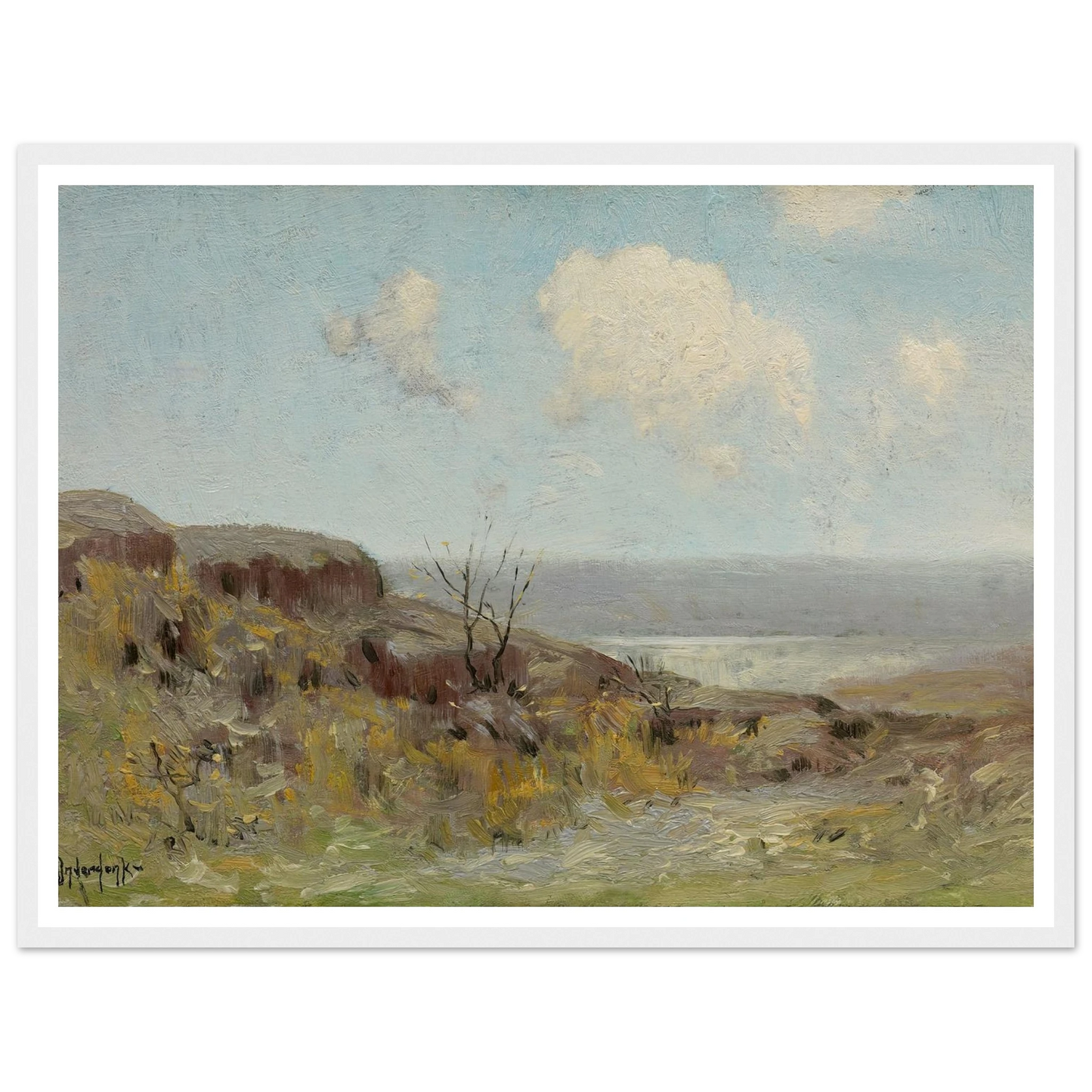 Rocky hillside quiet pool (1908) Art Print | Julian Onderdonk-Quipham Collections