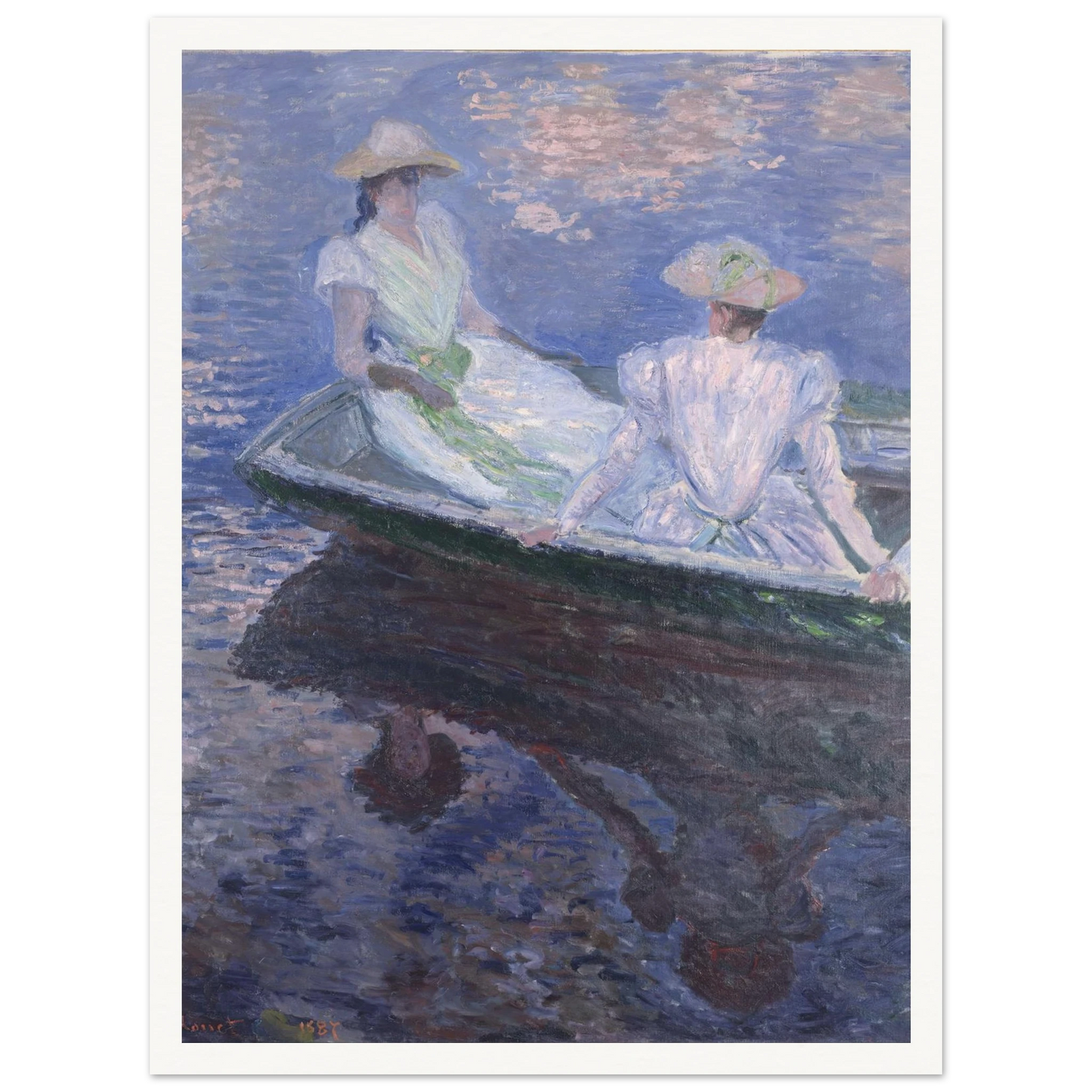 On The Boat Art Print | Claude Monet-Quipham Collections