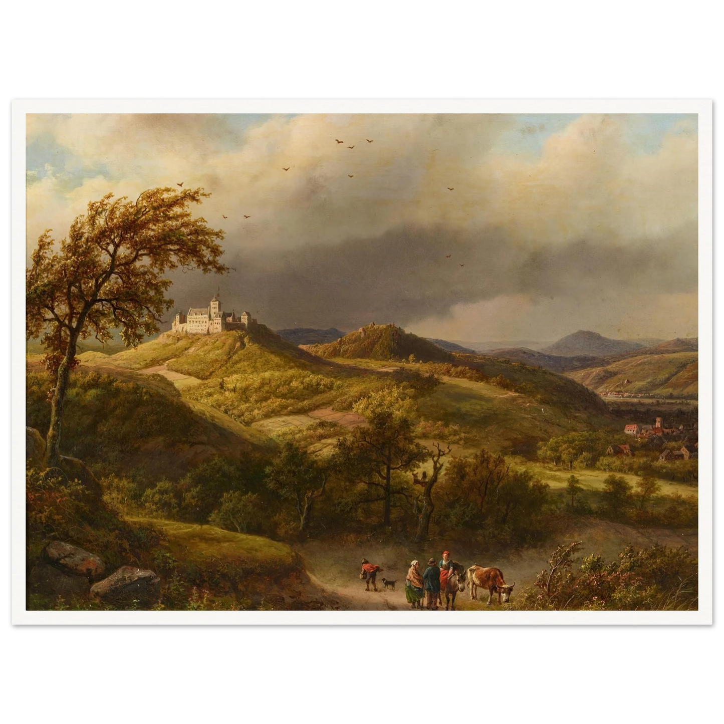 Die Wartburg bei Eisenach (1858) Art Print | Barend Cornelis Koekkoek-Quipham Collections