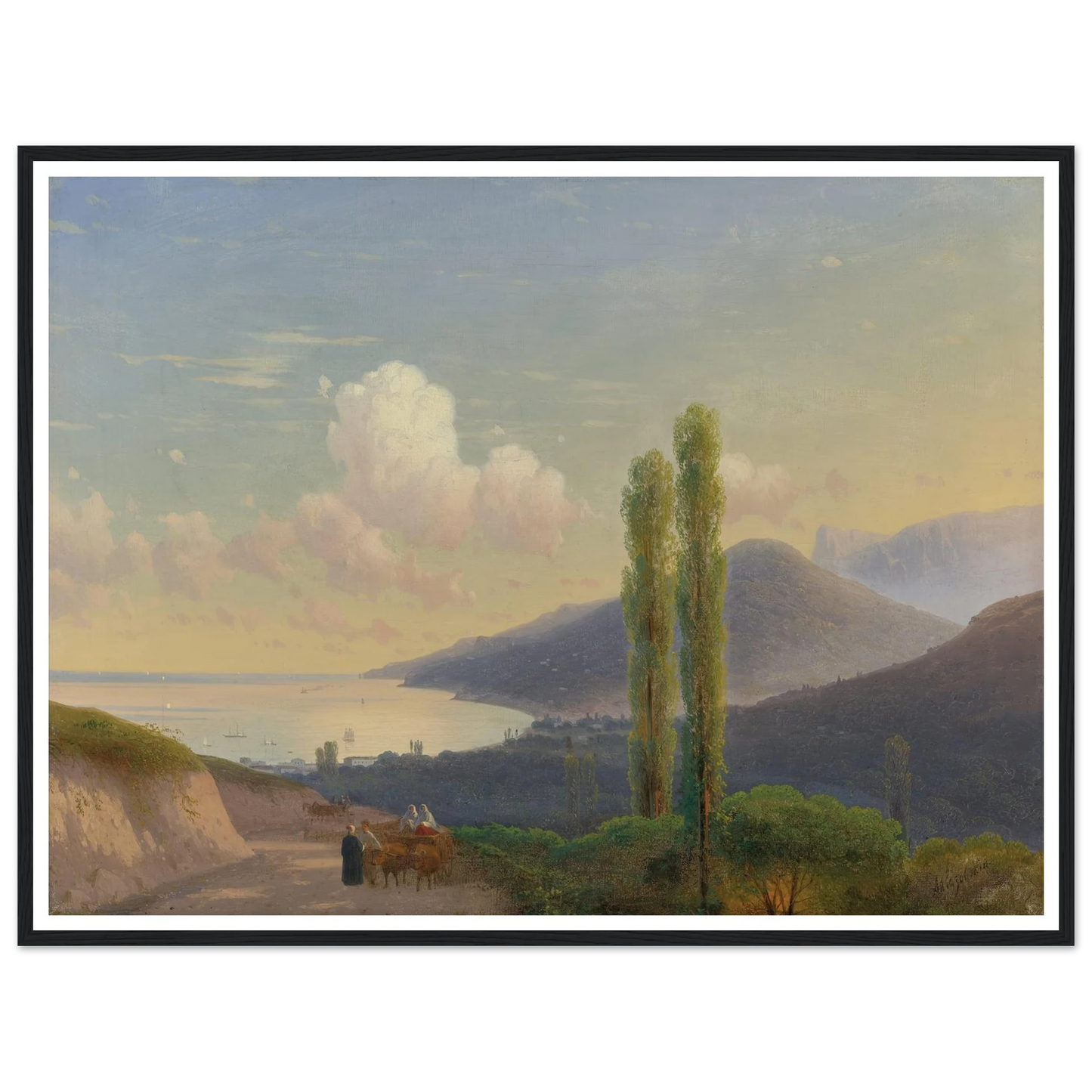The Road To Gurzuf, Crimea (CIRCA 1878) Art Print | Ivan Konstantinovich Aivazovsky-Quipham Collections