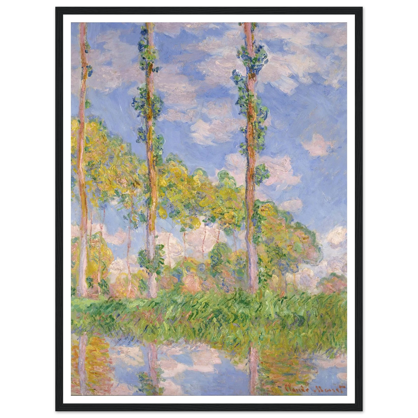Poplars in the Sun (1891) Art Print | Claude Monet-Quipham Collections