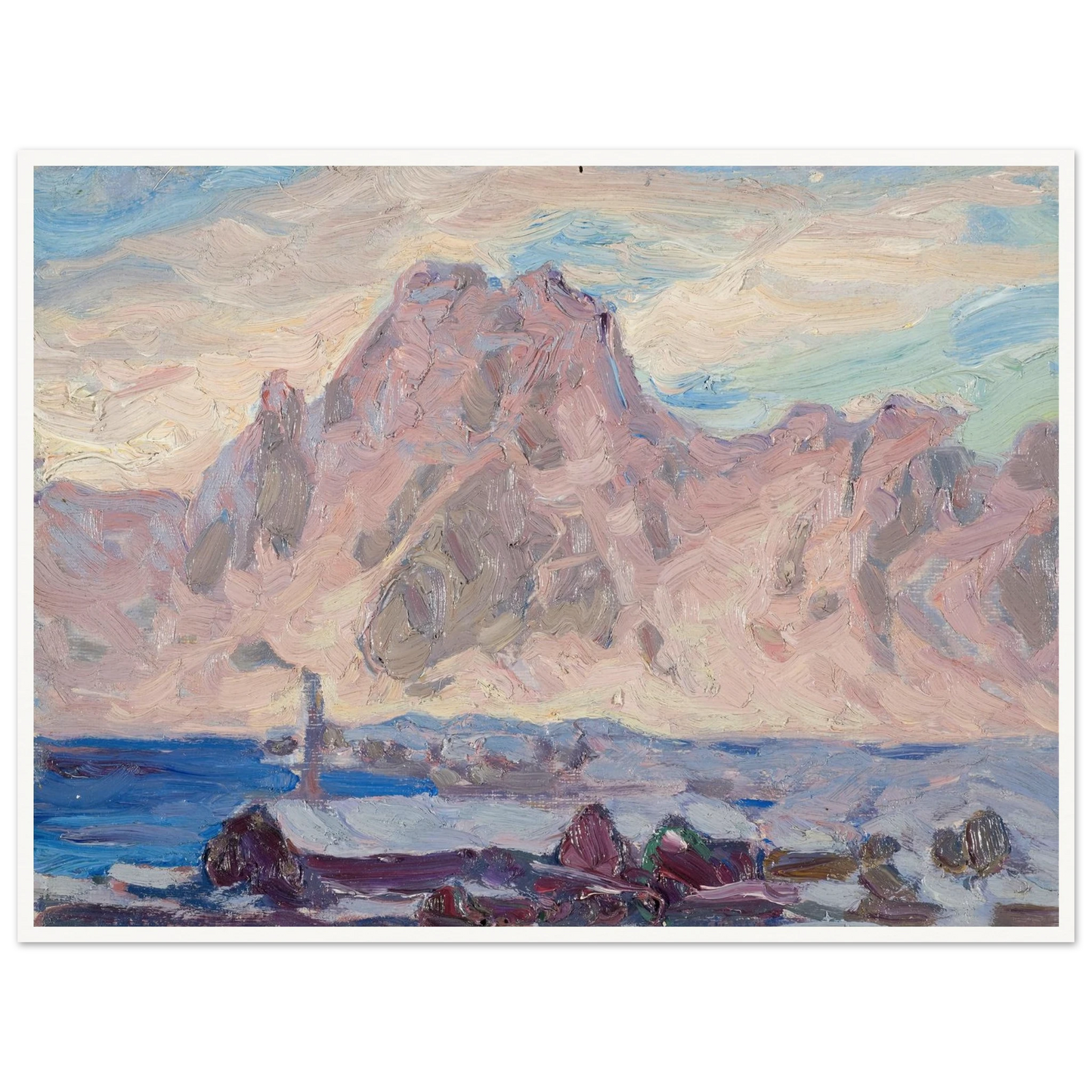 Lofoten in Violet. Study (1934) Art Print | Anna Boberg-Quipham Collections