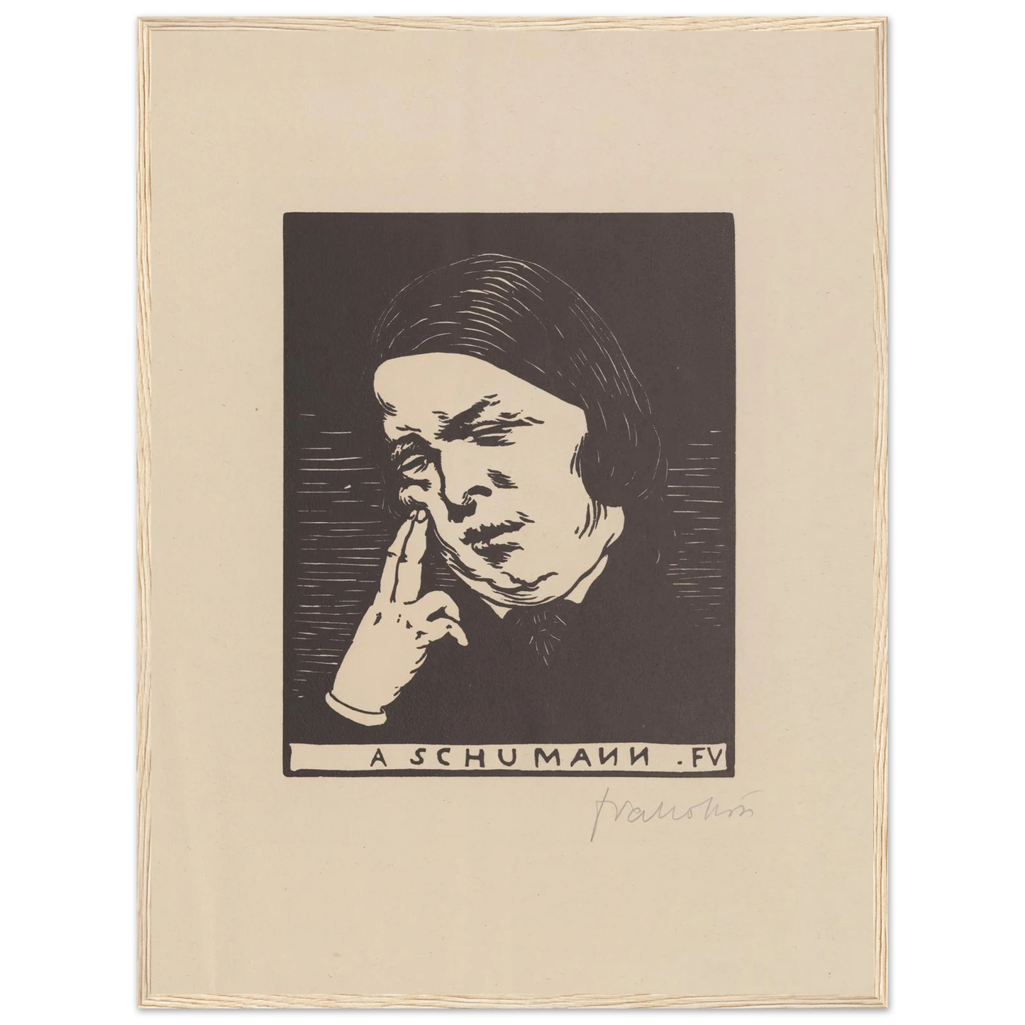 A Schumann (1893) Art Print | Felix Vallotton-Quipham Collections