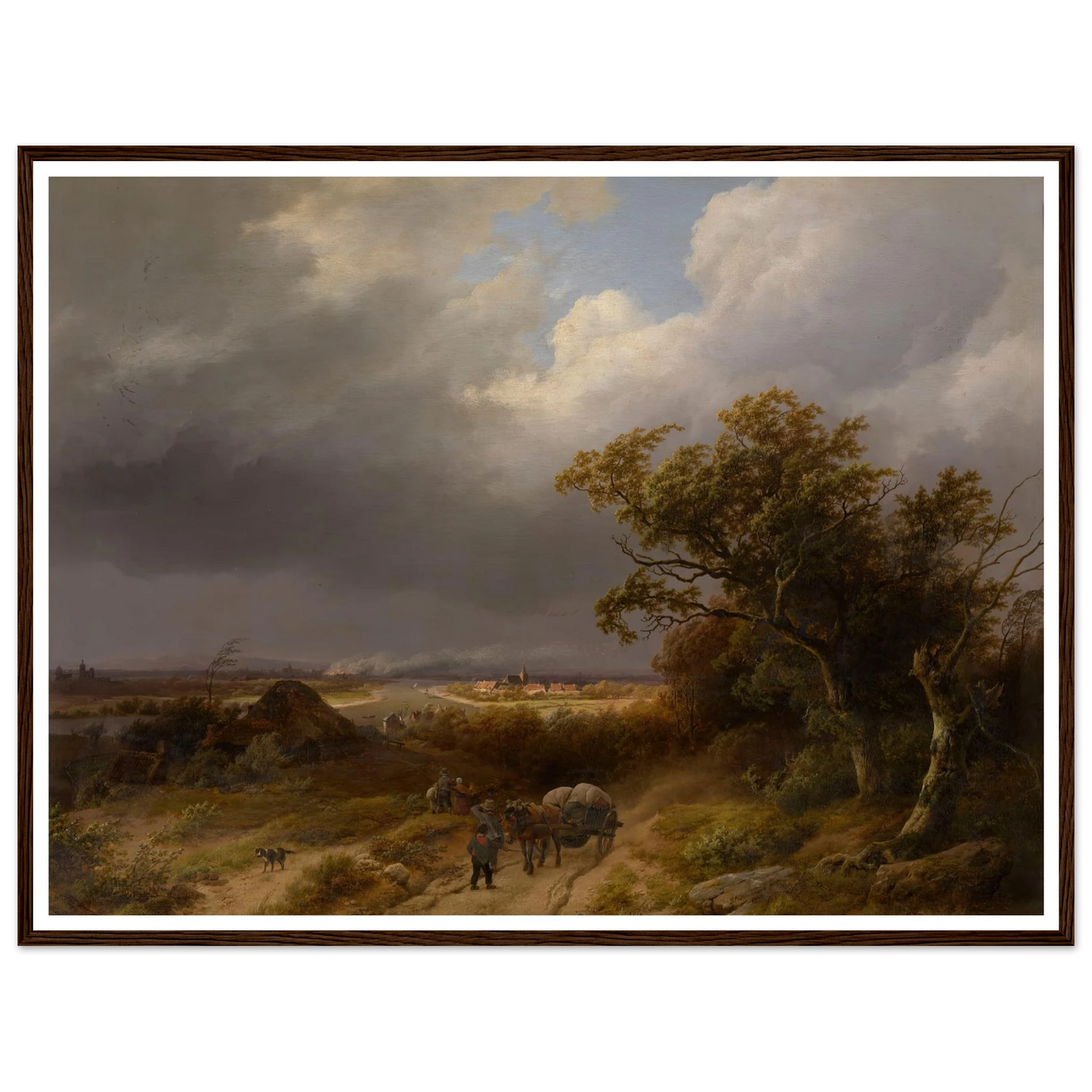 Landscape near Cleves (1846) Art Print | Barend Cornelis Koekkoek-Quipham Collections