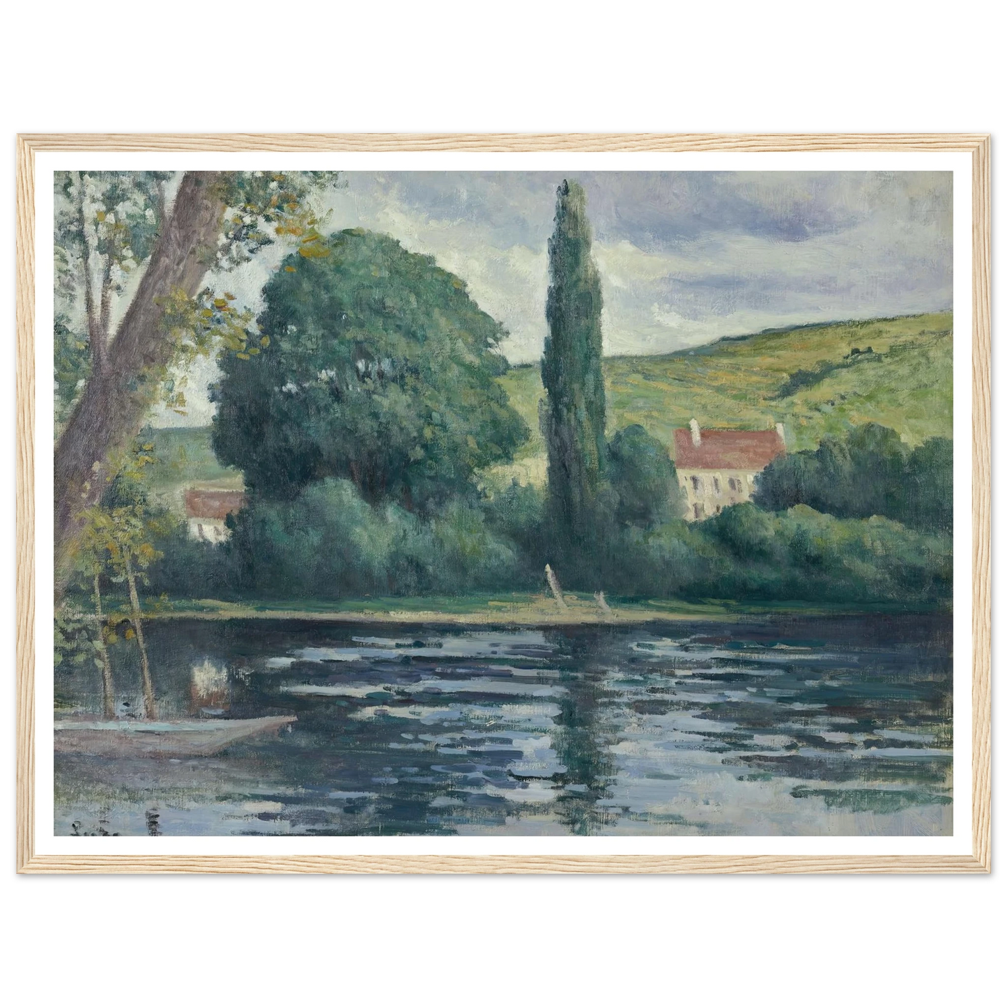 La Seine à Vernonnet (circa 1920) Art Print | Maximilien Luce-Quipham Collections