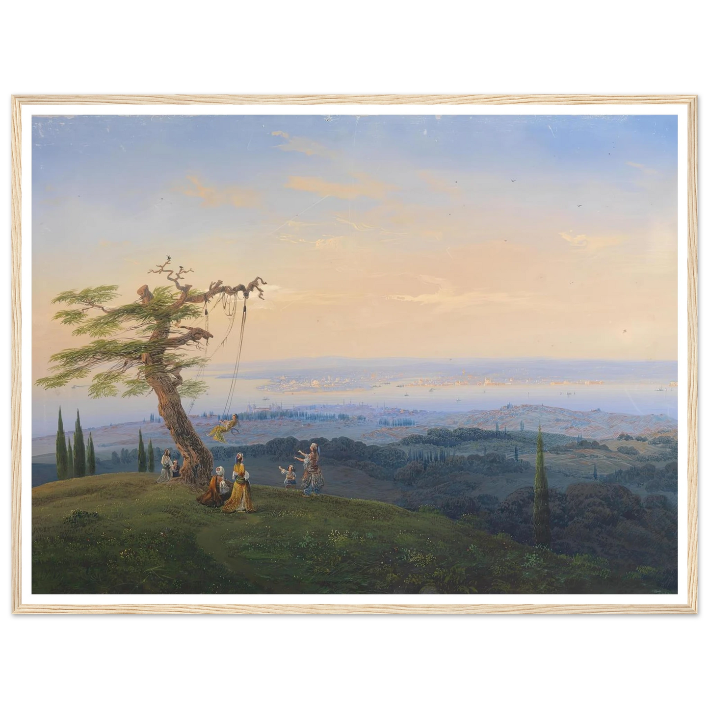 Abendliches Vergnügen vor den Toren Konstantinopels Art Print | Carlo Bossoli-Quipham Collections