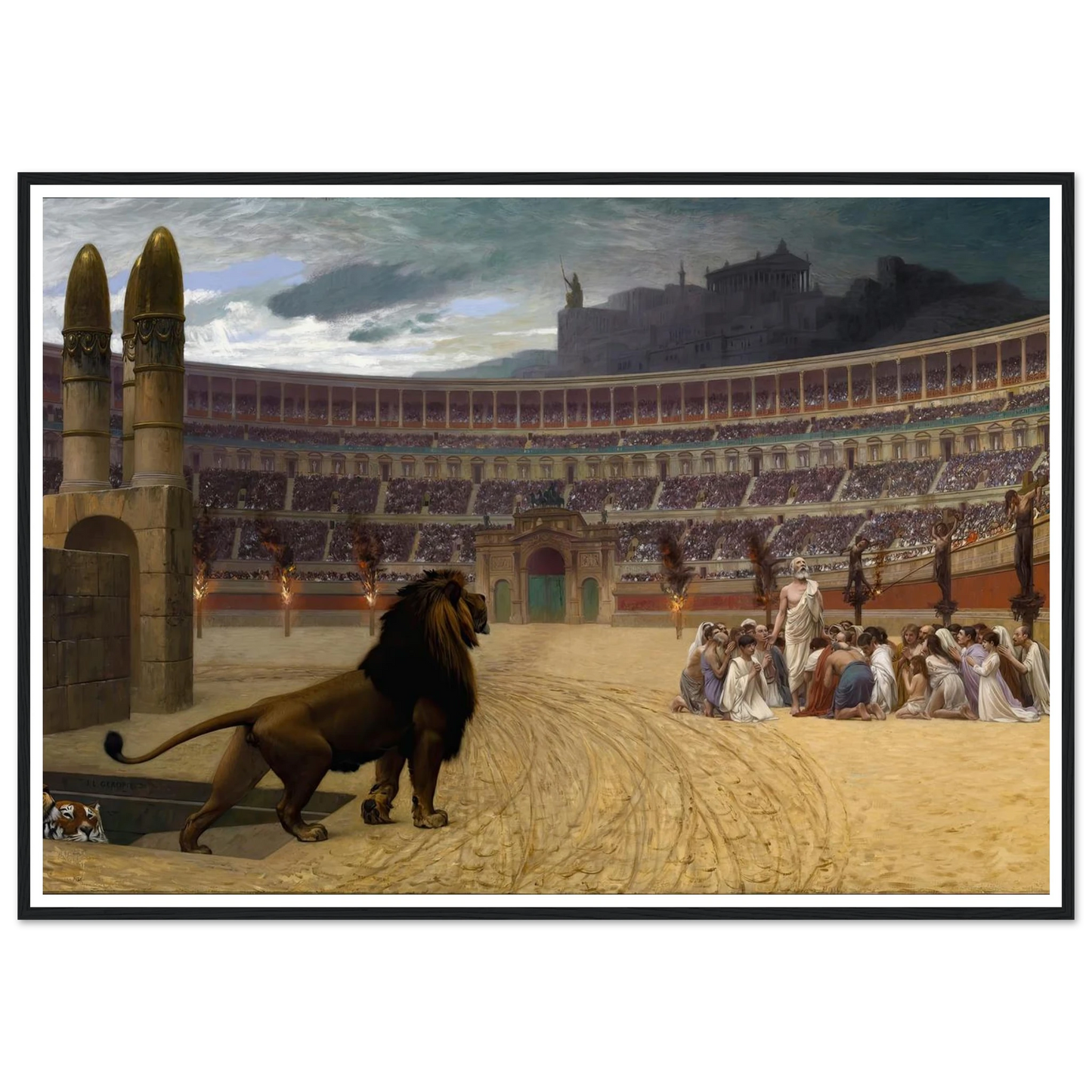 The Christian Martyrs’ Last Prayer (1863-1883) Art Print | Jean Leon Gerome-Quipham Collections