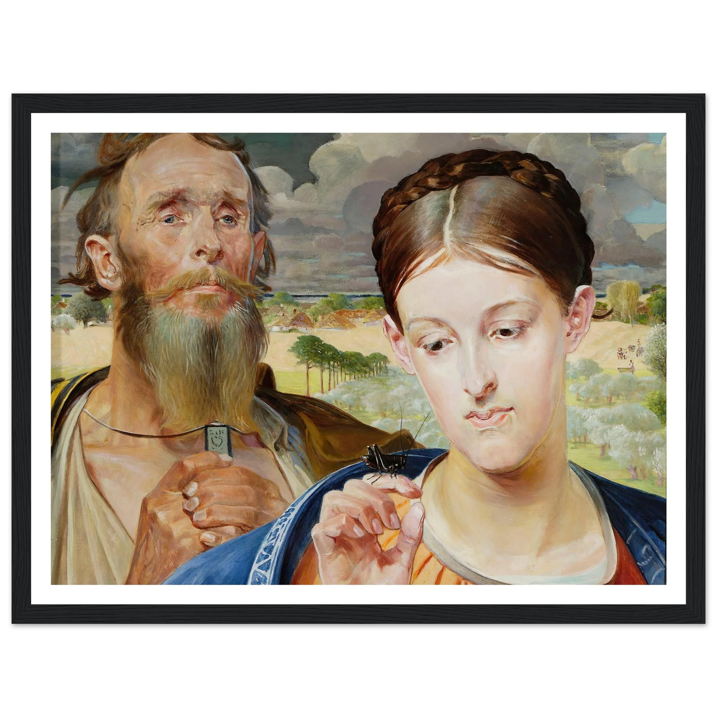 Music – left wing of the triptych (1906) Art Print | Jacek Malczewski-Quipham Collections