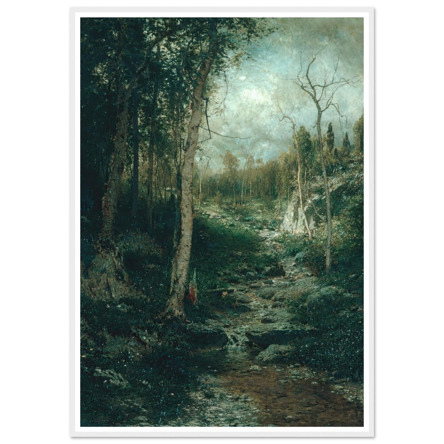An Old Clearing (1881) Art Print | Alexander Helwig Wyant-Quipham Collections