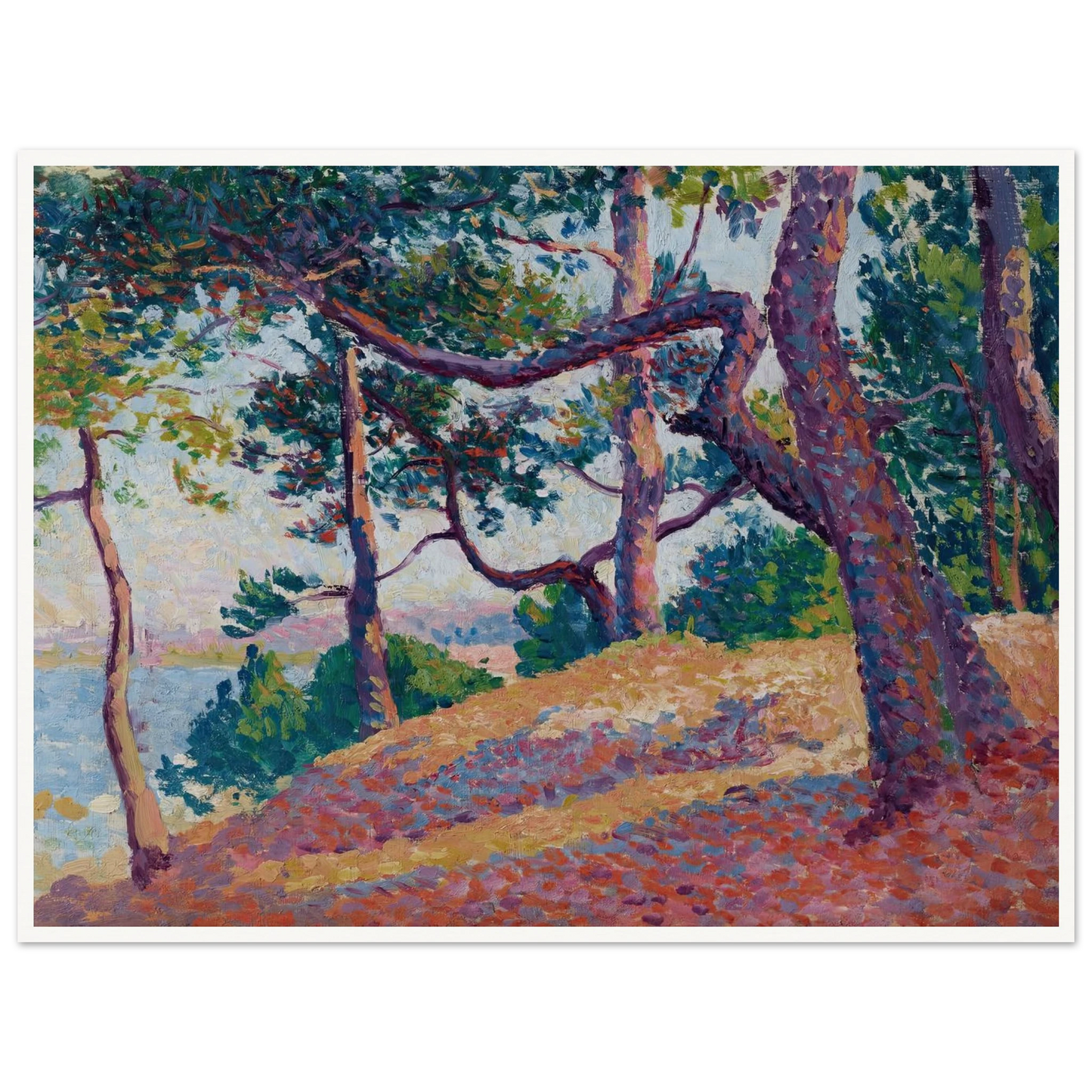 Paysage à Saint-Tropez (1892) Art Print | Maximilien Luce-Quipham Collections