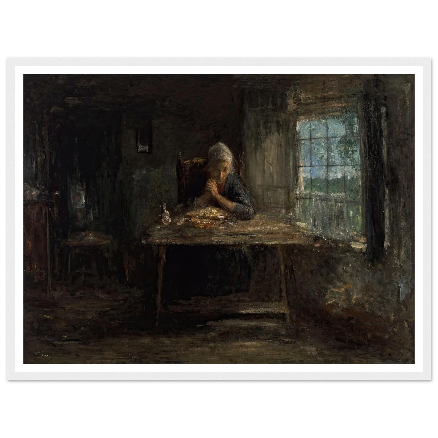 Grace Before Meals (circa 1890) Art Print | Jozef Israels-Quipham Collections