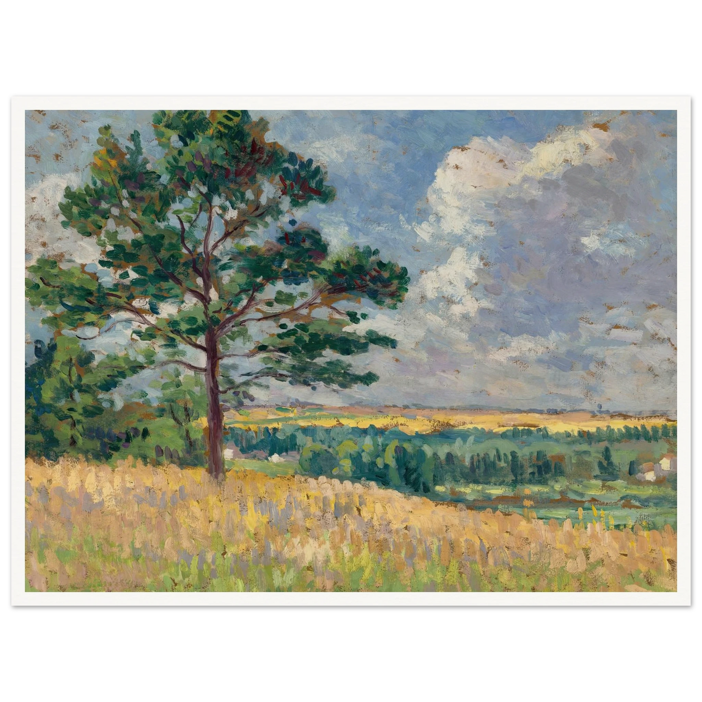 Paysage près de Méréville (circa 1905) Art Print | Maximilien Luce-Quipham Collections