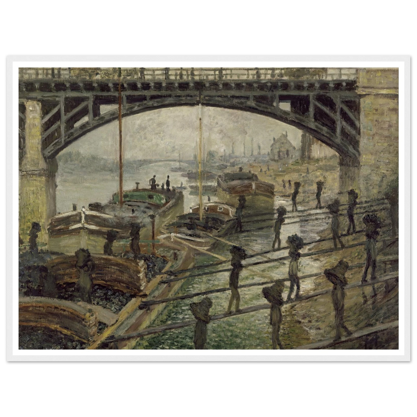 The Coalmen (circa 1875) Art Print | Claude Monet-Quipham Collections