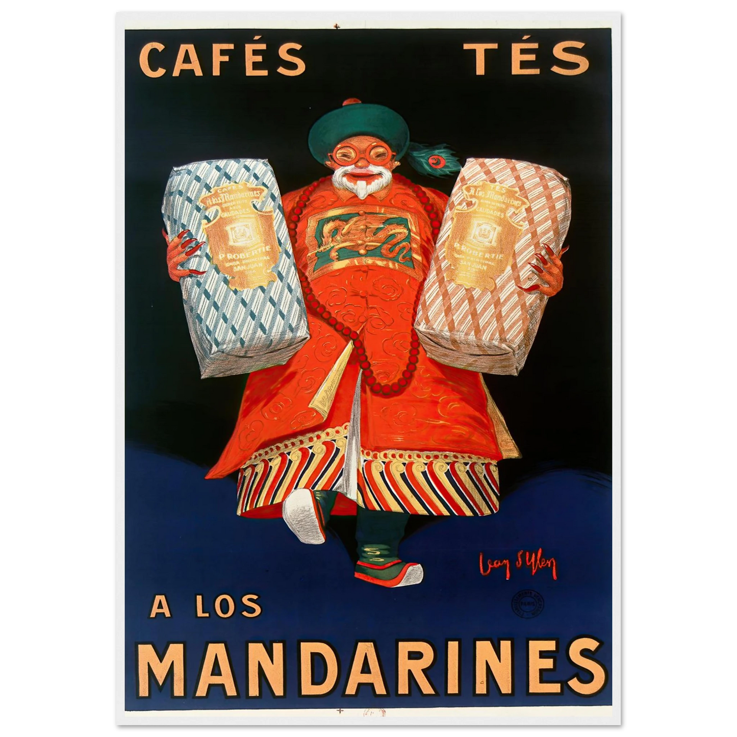 Cafés tés a los Mandarines (1927) Art Print | Jean Dylen-Quipham Collections