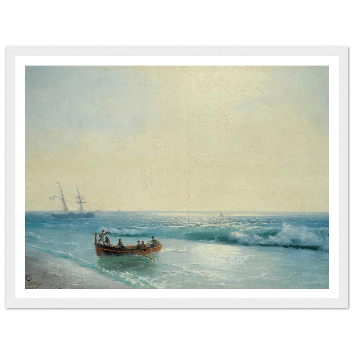 Sailors Coming Ashore (1897) Art Print | Ivan Konstantinovich Aivazovsky-Quipham Collections