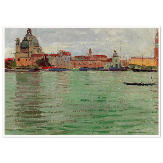 Venice, Santa Maria della Salute and Campanile di San Marco (c. 1922) Art Print | Carl Moll-Quipham Collections