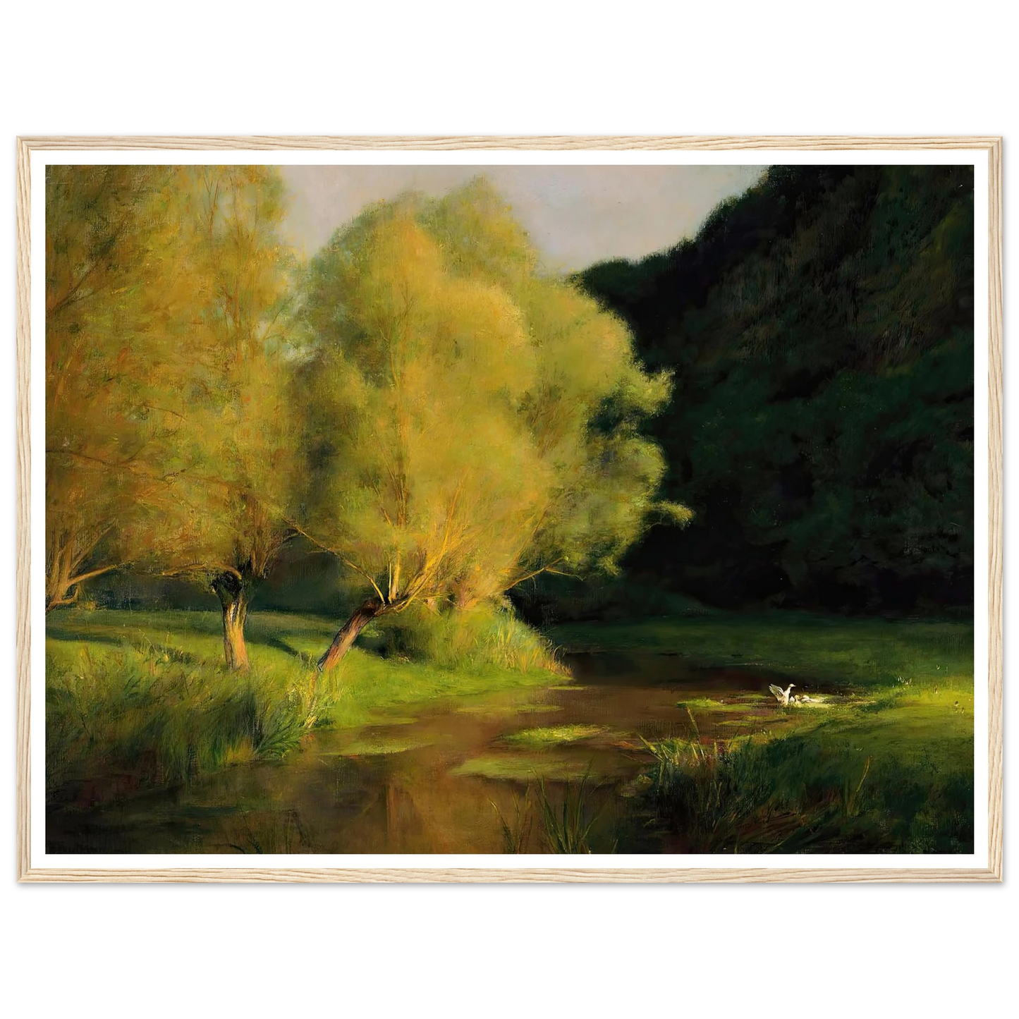 Willows by a Stream (1908) Art Print | Pascal Adolphe Jean Dagnan Bouveret-Quipham Collections