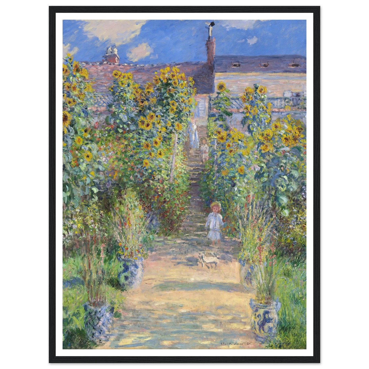 The Artist’s Garden at Vétheuil (1881) Art Print | Claude Monet-Quipham Collections