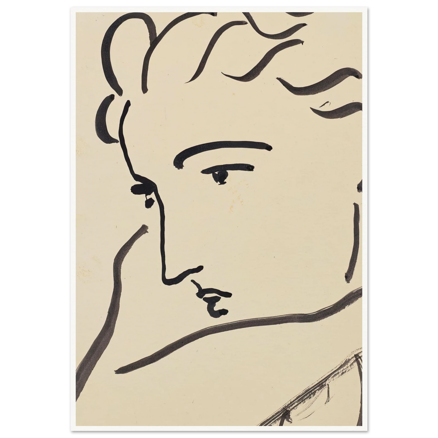 Profil de femme (1946) Art Print | Henri Matisse-Quipham Collections