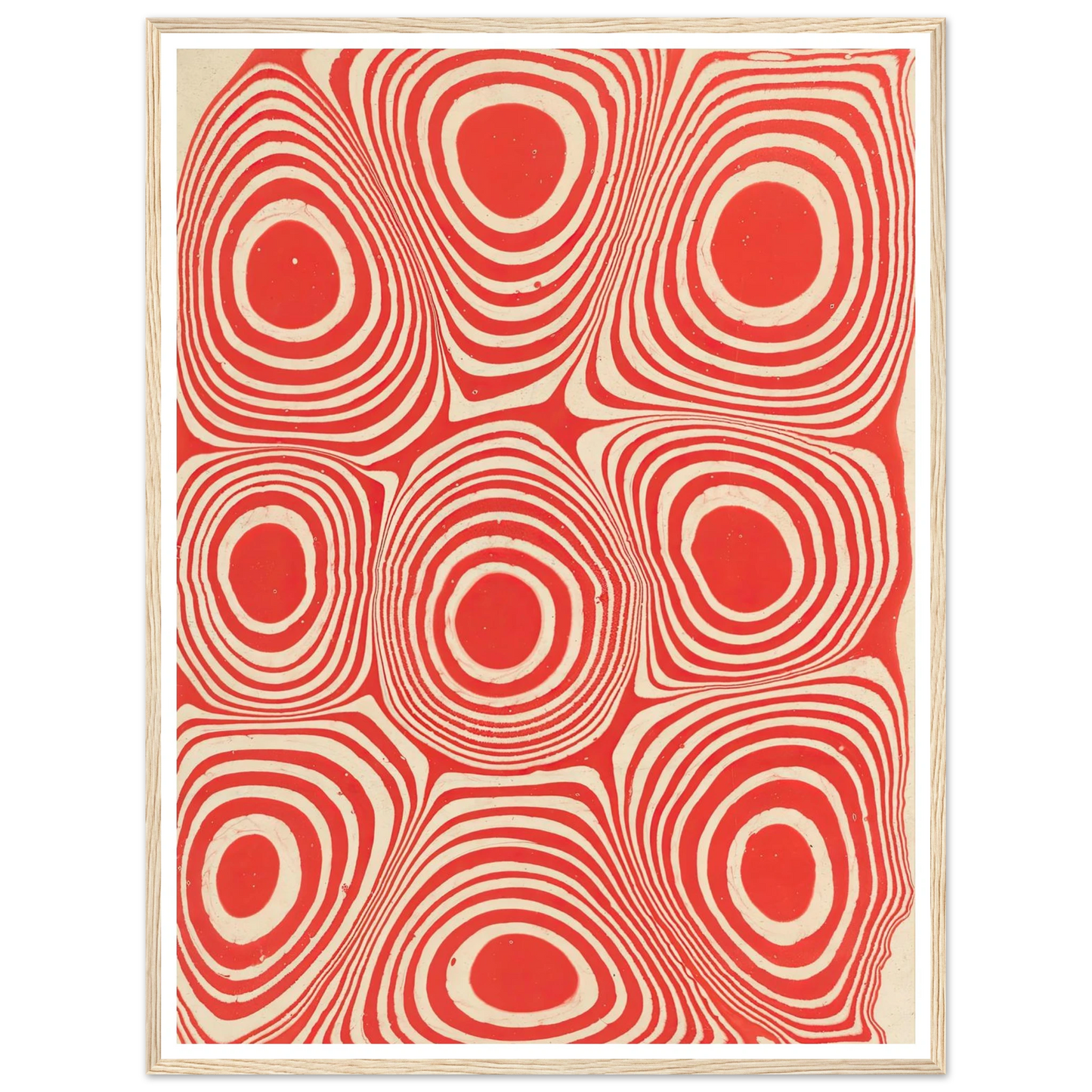Marmorpapier (Kreise und kreisförmige Ringe) (1900 - 1921) Art Print | Anker Kyster-Quipham Collections