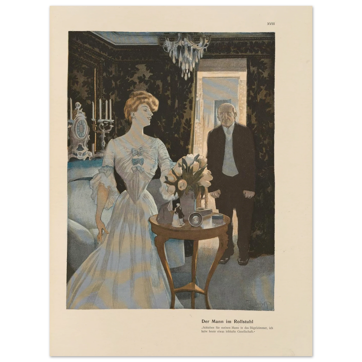 Der Mann im Rollstuhl (1908) Art Print | Ferdinand Freiherr von Reznicek-Quipham Collections