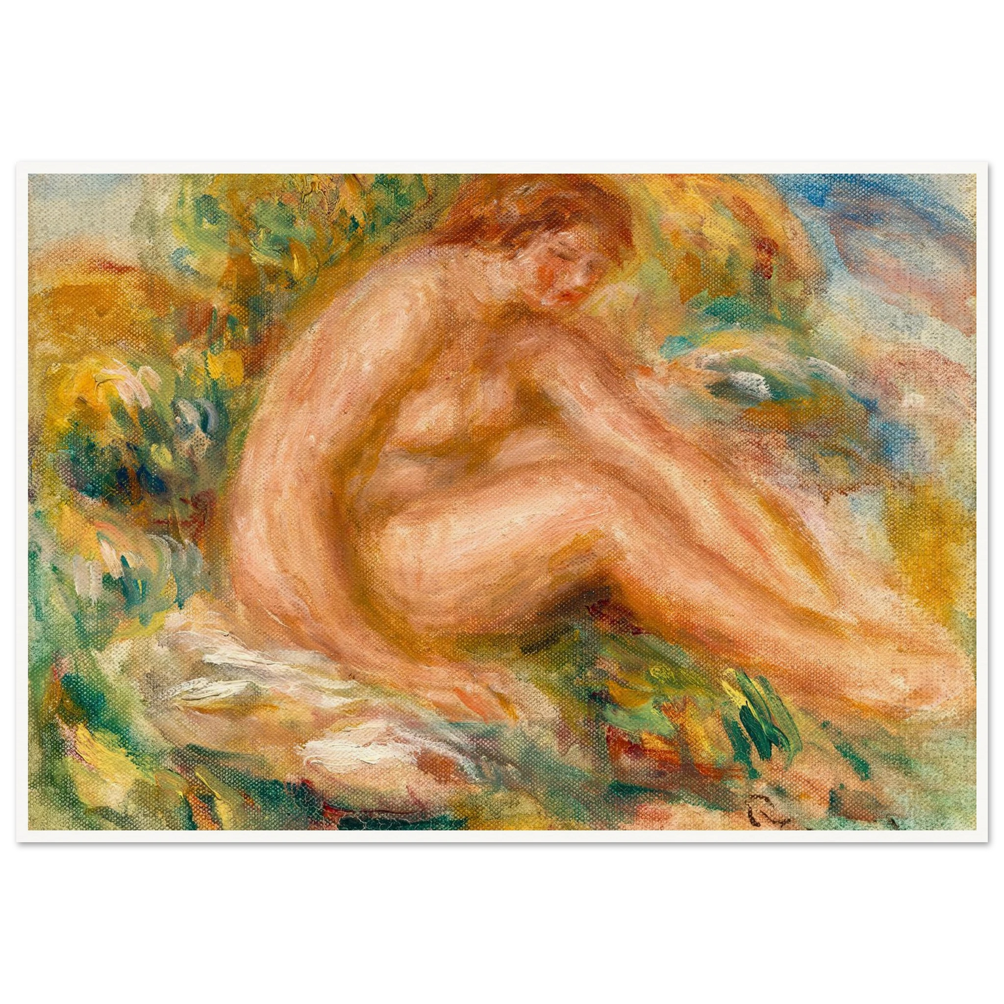 Baigneuse (circa 1916) Art Print | Pierre Auguste Renoir-Quipham Collections