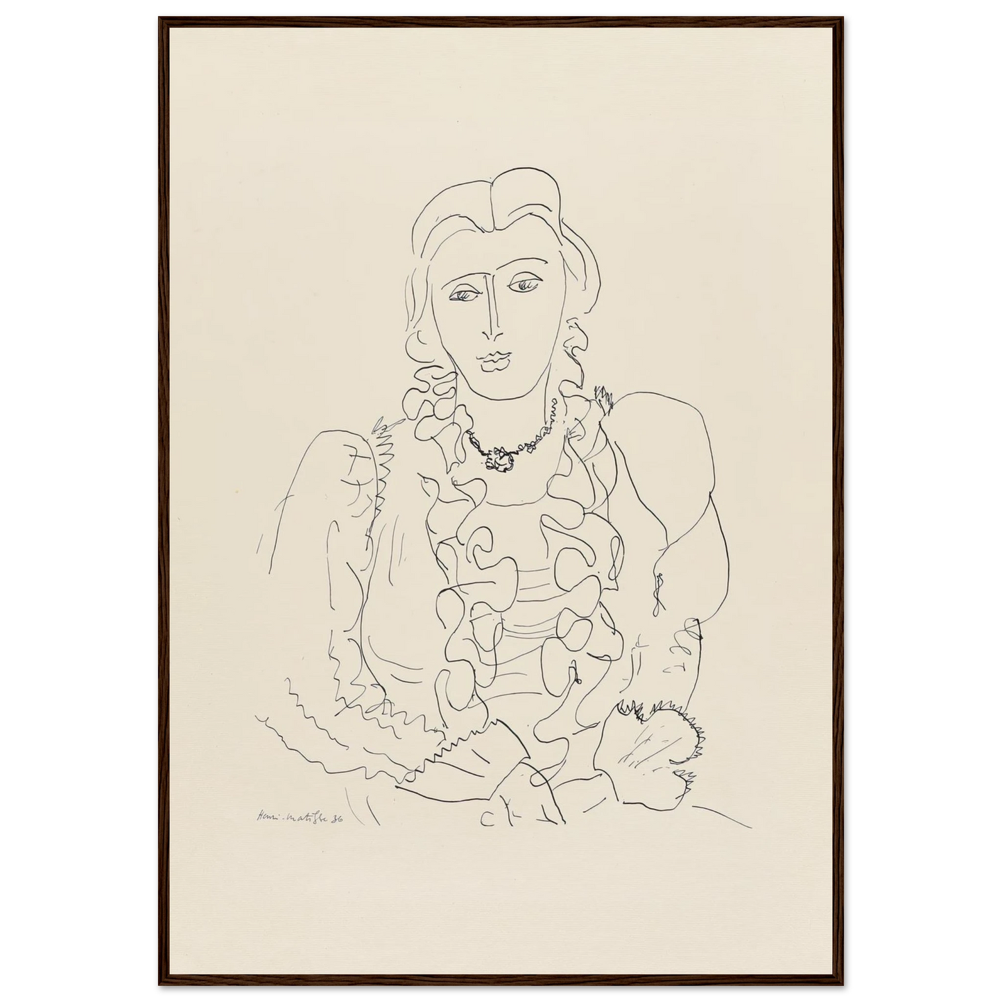 Sitzende Frau (1936) Art Print | Henri Matisse-Quipham Collections