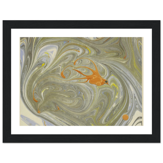 Marmorpapier (mit Vogelmotiv) (1903 - 1907) Art Print | Josef Hoffmann-Quipham Collections