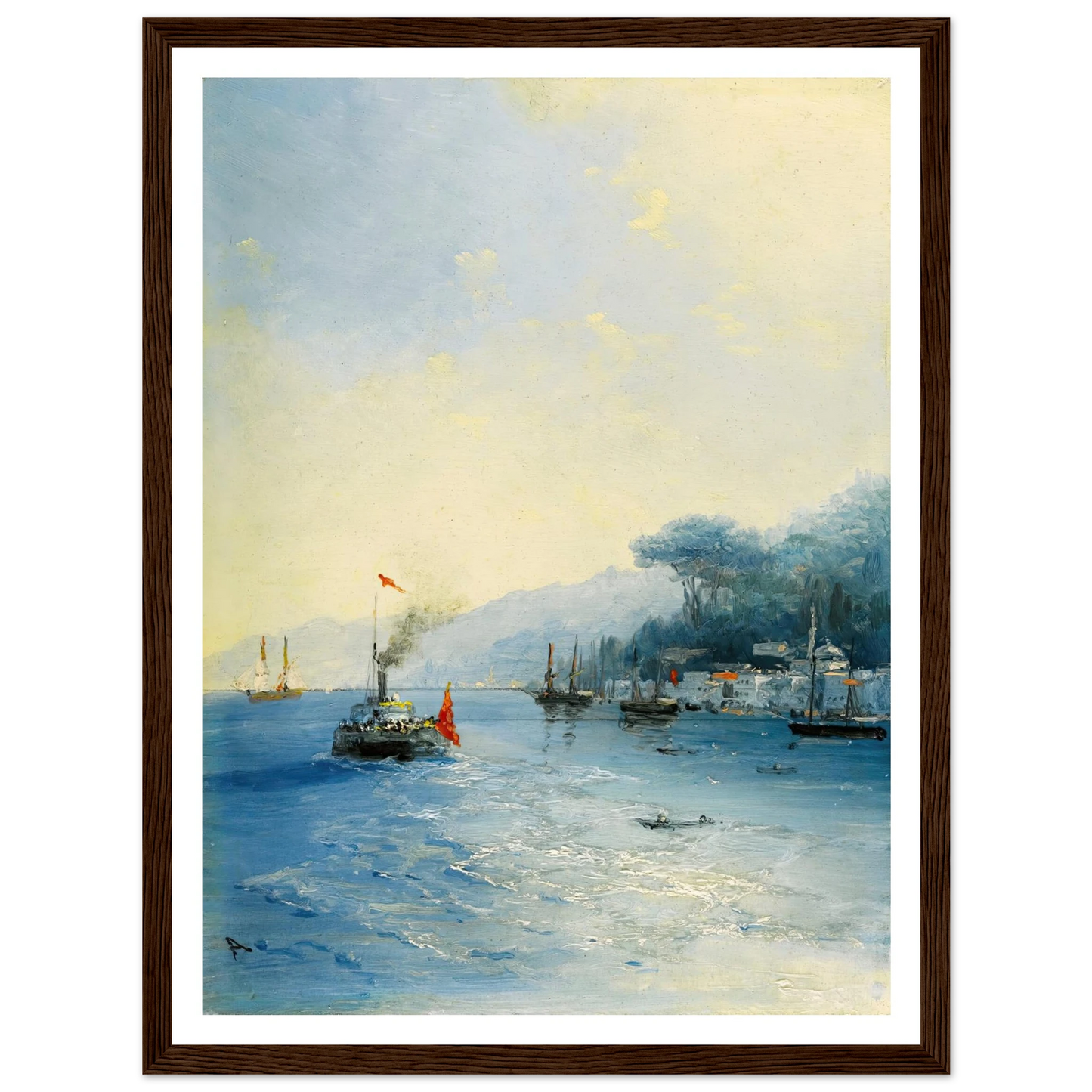 Shipping On The Bosphorus, Constantinople (1900) Art Print | Ivan Konstantinovich Aivazovsky-Quipham Collections