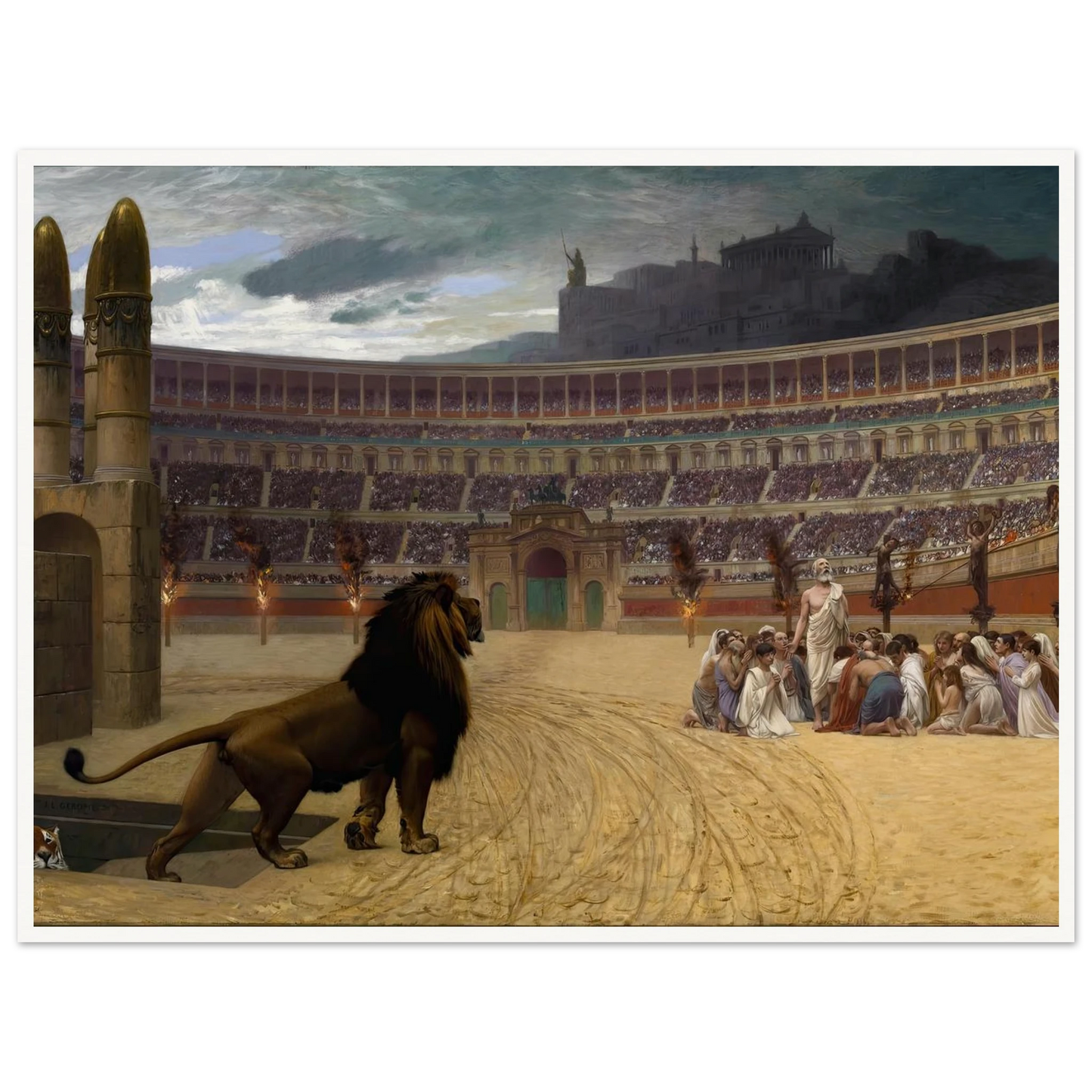 The Christian Martyrs’ Last Prayer (1863-1883) Art Print | Jean Leon Gerome-Quipham Collections