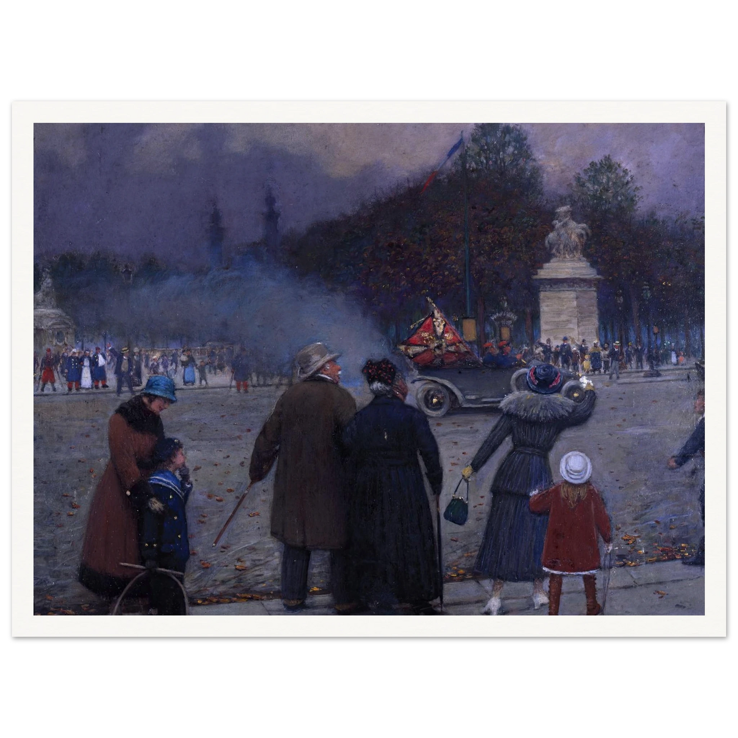 Drapeau allemand porté aux Invalides (1914) Art Print | Jean Beraud-Quipham Collections