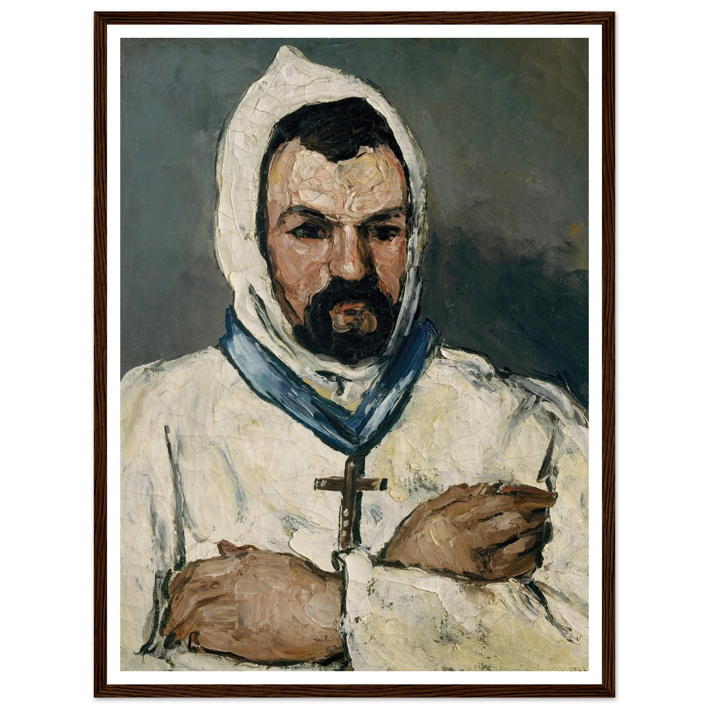 Antoine Dominique Sauveur Aubert (born 1817), the Artist’s Uncle, as a Monk (1866) Art Print | Paul Cezanne-Quipham Collections