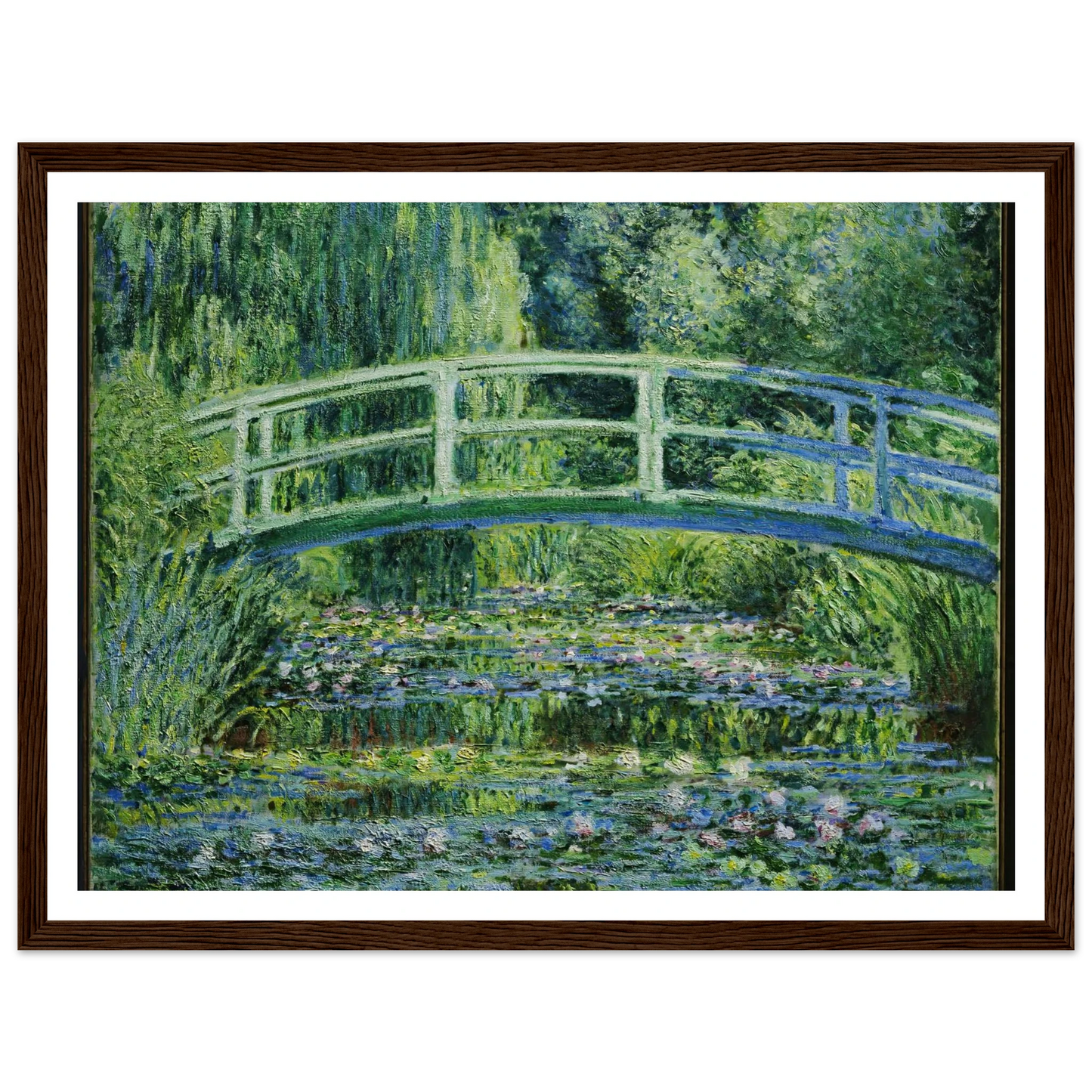 Water Lilies and Japanese Bridge (1899) Art Print | Claude Monet-Quipham Collections
