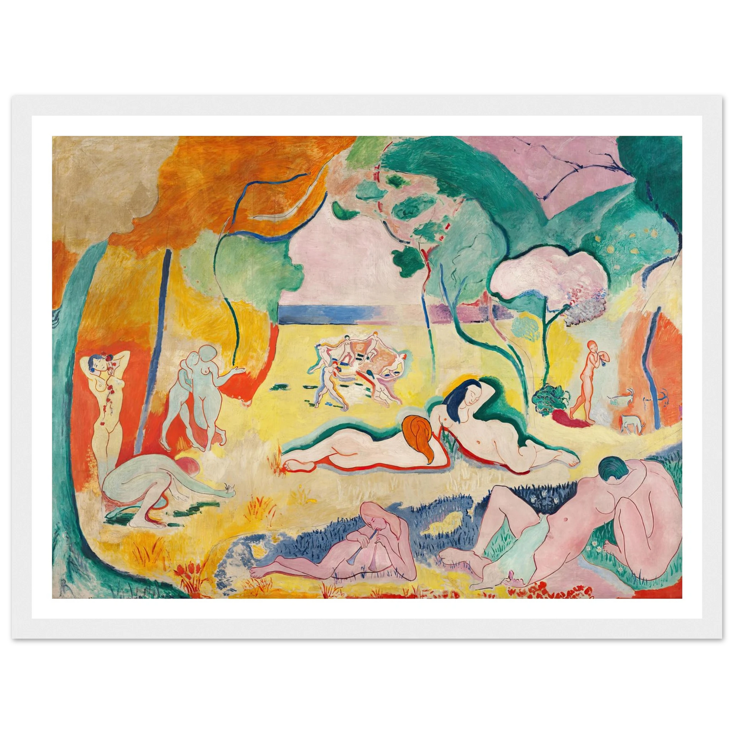 Le Bonheur de vivre, also called The Joy of Life (1905-1906) Art Print | Henri Matisse-Quipham Collections
