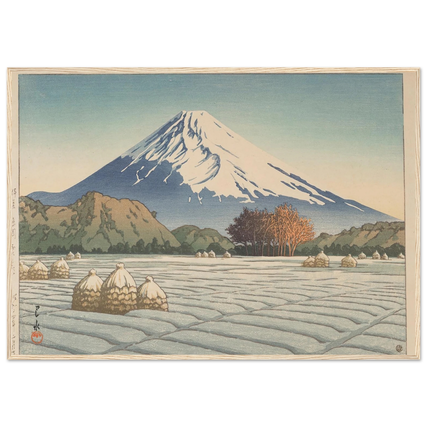 Izu Nagaoka shimo no asa (Frosty morning in Nagaoka, Izu) (1939) Art Print | Kawase Hasui-Quipham Collections