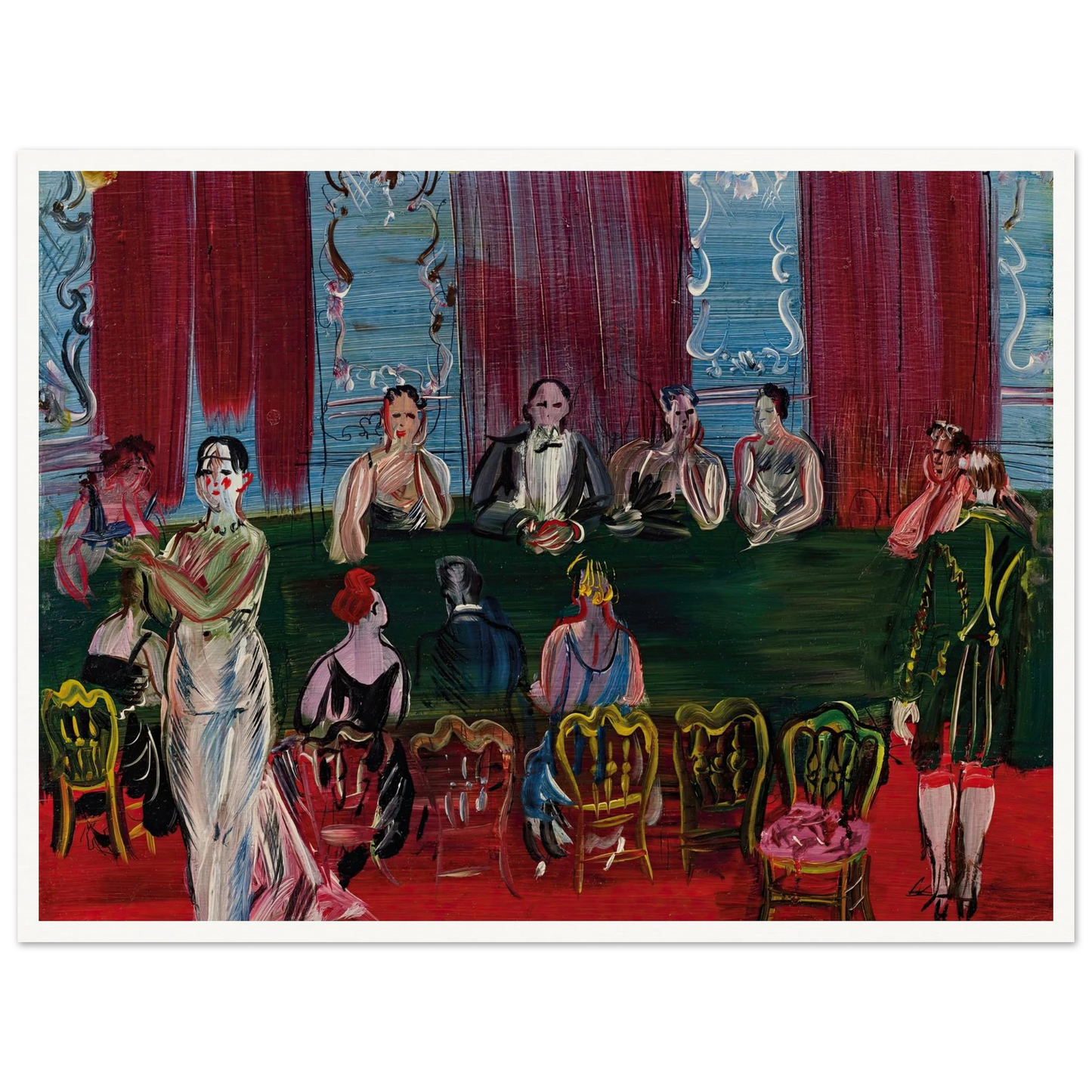 Baccara (1938) Art Print | Raoul Dufy-Quipham Collections