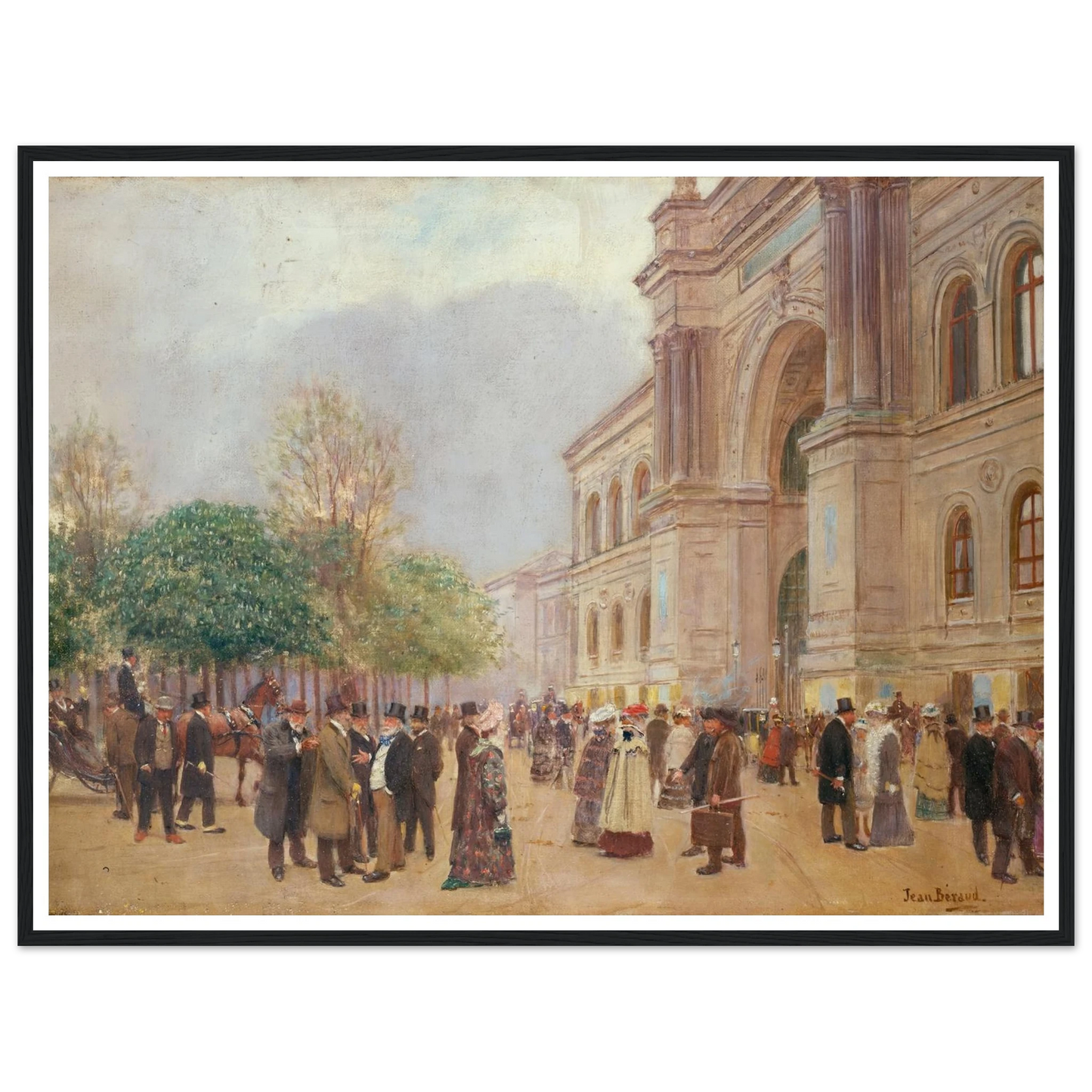 La sortie du Salon, au Palais de l’Industrie (1890) Art Print | Jean Beraud-Quipham Collections