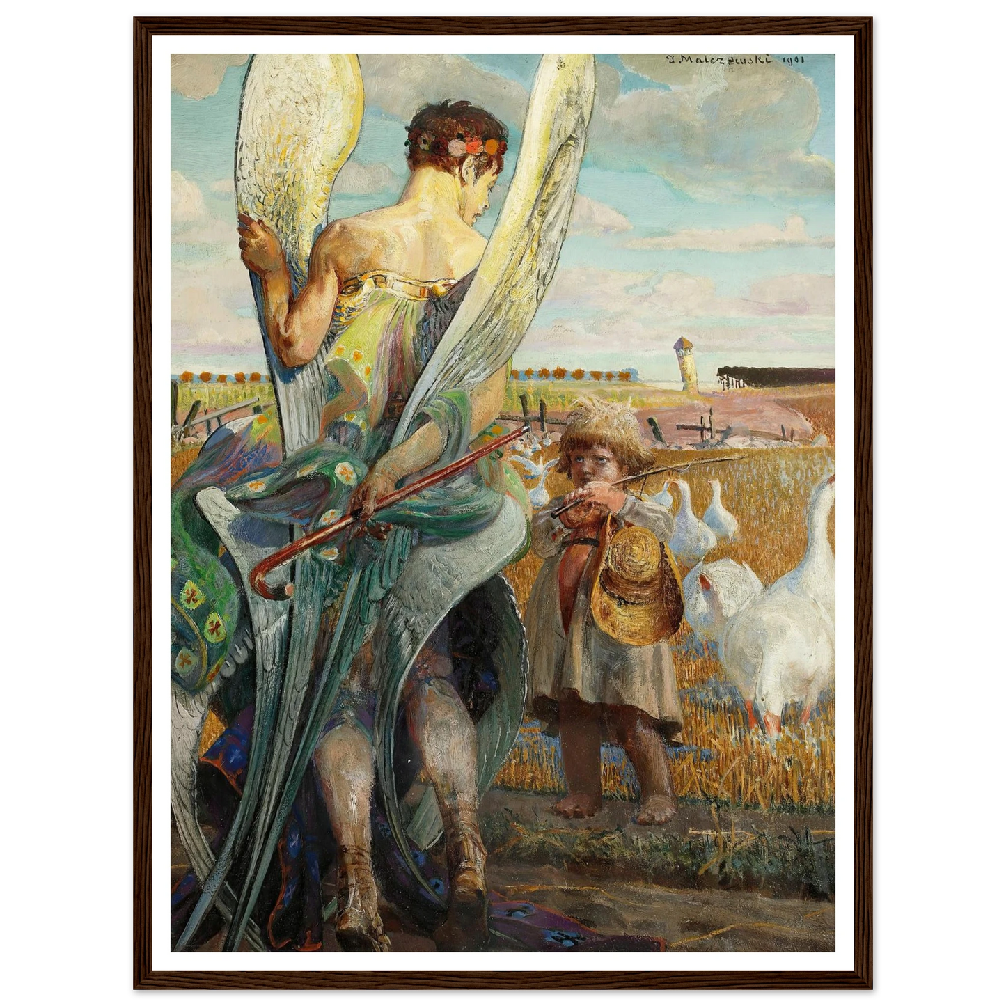Angel, I shall follow thee (1901) Art Print | Jacek Malczewski-Quipham Collections