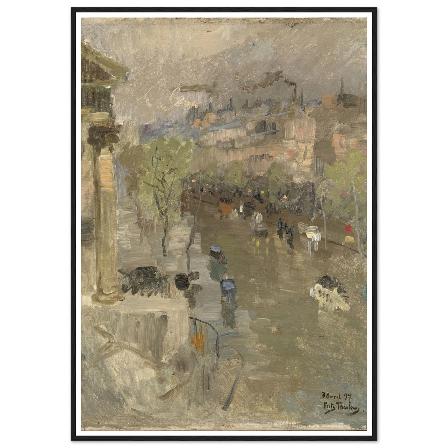 View from Paris near the Madeleine Church (1897) Art Print | Frits Thaulow-Quipham Collections