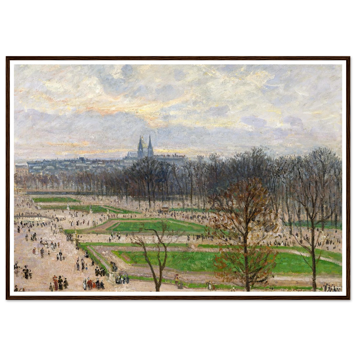 The Garden of the Tuileries on a Winter Afternoon (1899) Art Print | Camille Pissarro-Quipham Collections