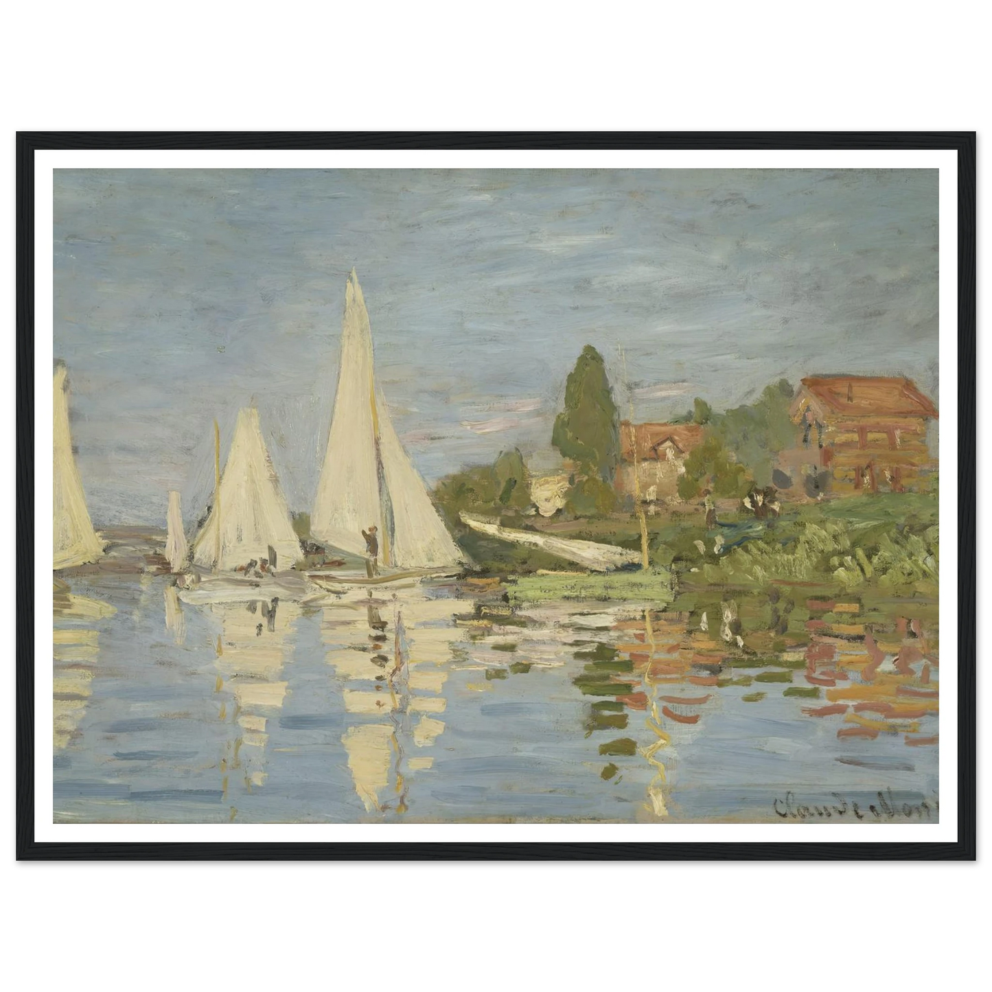 Regattas at Argenteuil (circa 1872) Art Print | Claude Monet-Quipham Collections